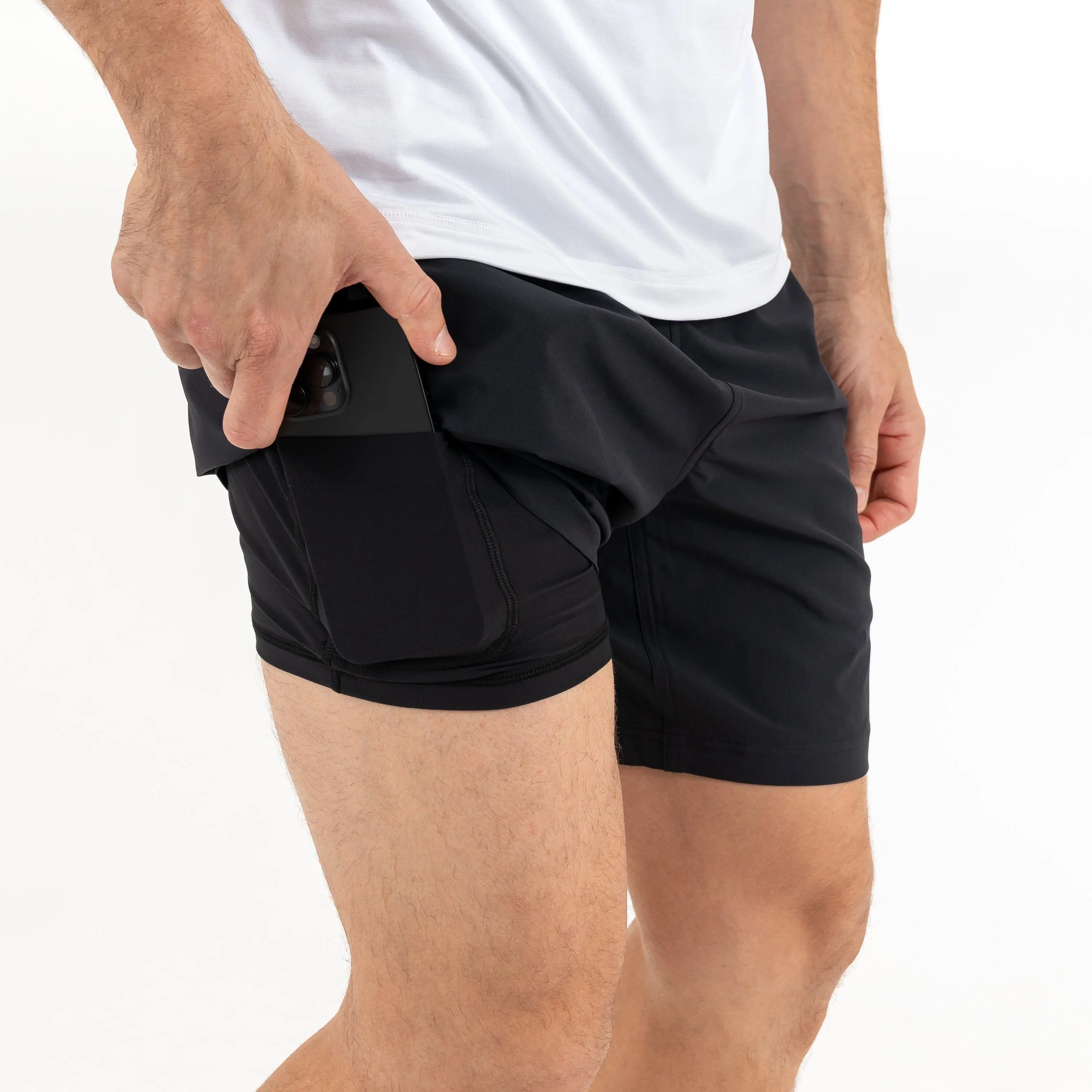 All-Active Short | Solid - Midnight Black - Image 5