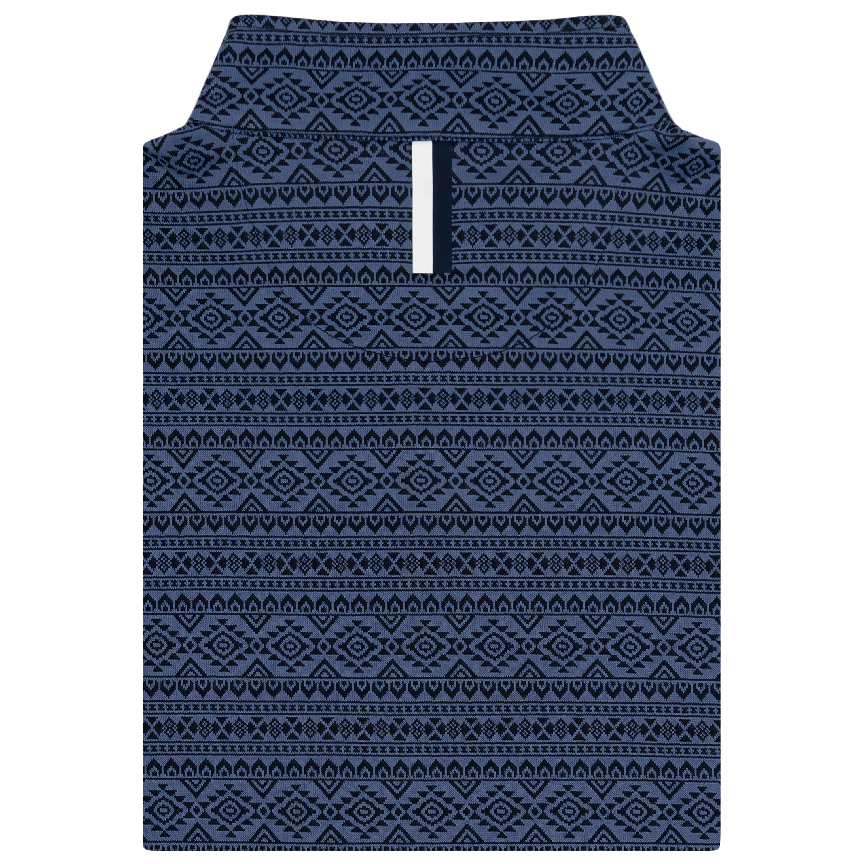 Apex Jacquard Performance Q-Zip | The Apex - Fleet Navy/Slate Blue - Image 2