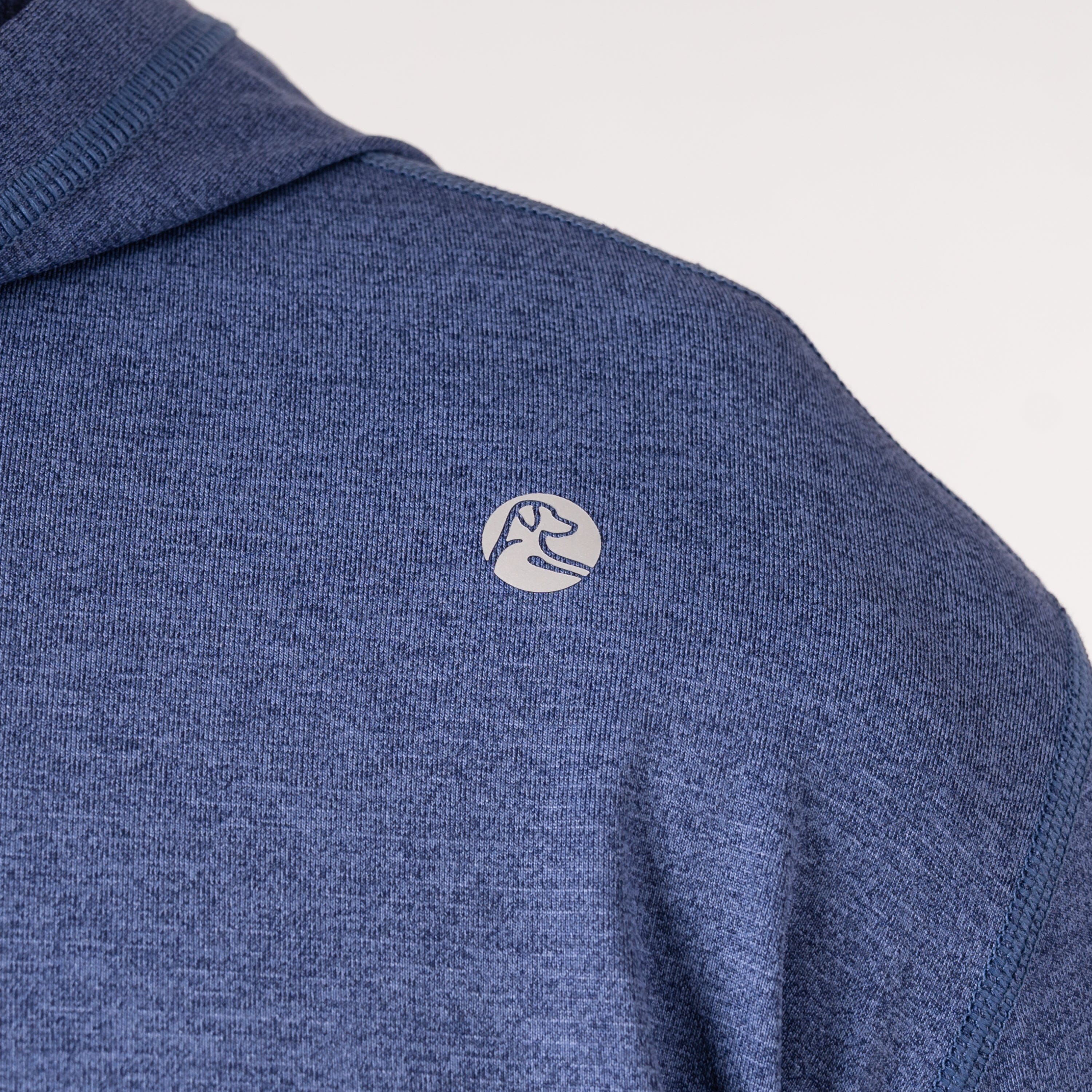 Blitz Tech Hoodie | Heather - Deep Navy/Short Stop Blue - Image 4