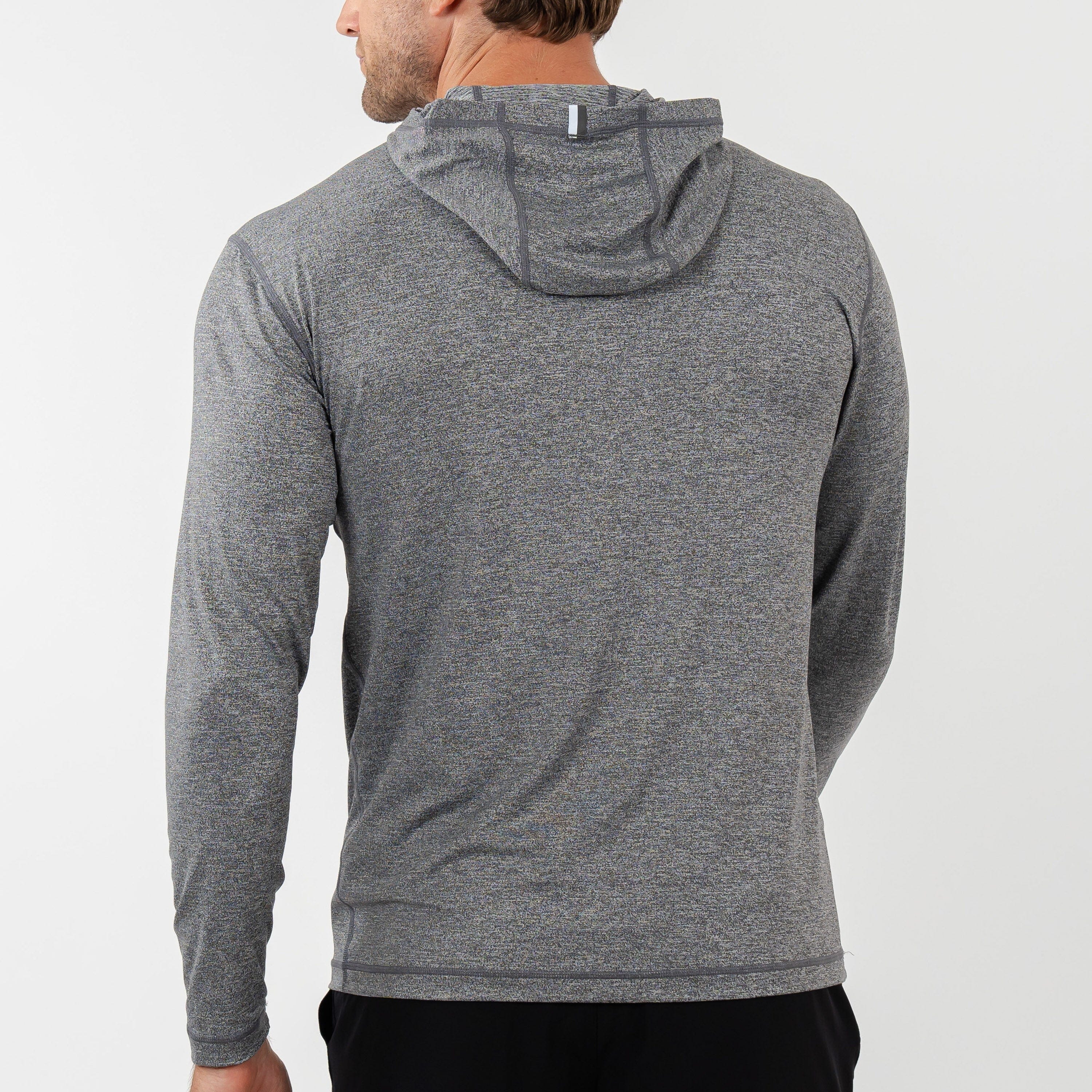 Blitz Tech Hoodie | Heather - Middie Grey/White - Image 3