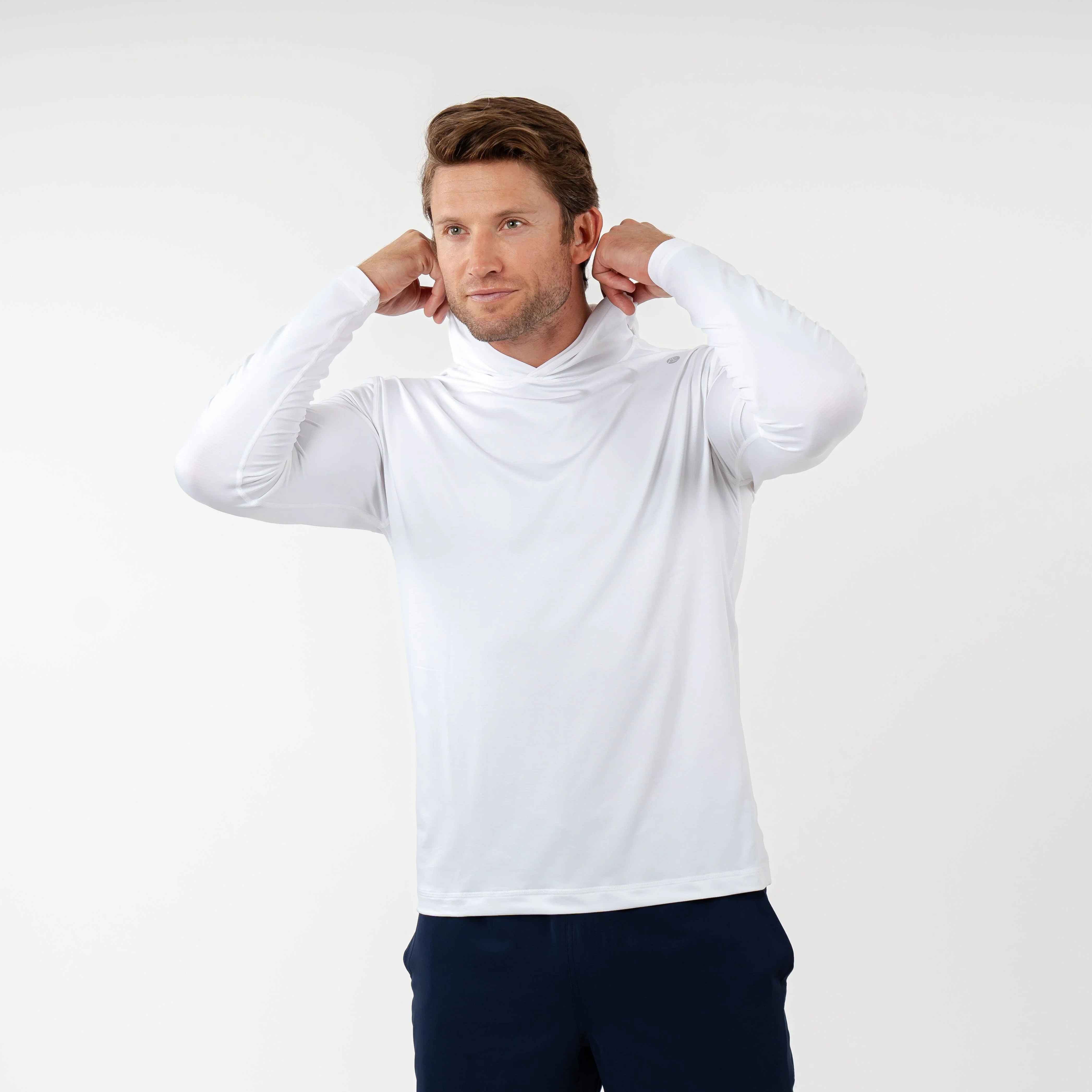 Blitz Tech Hoodie | Solid - White - Image 5