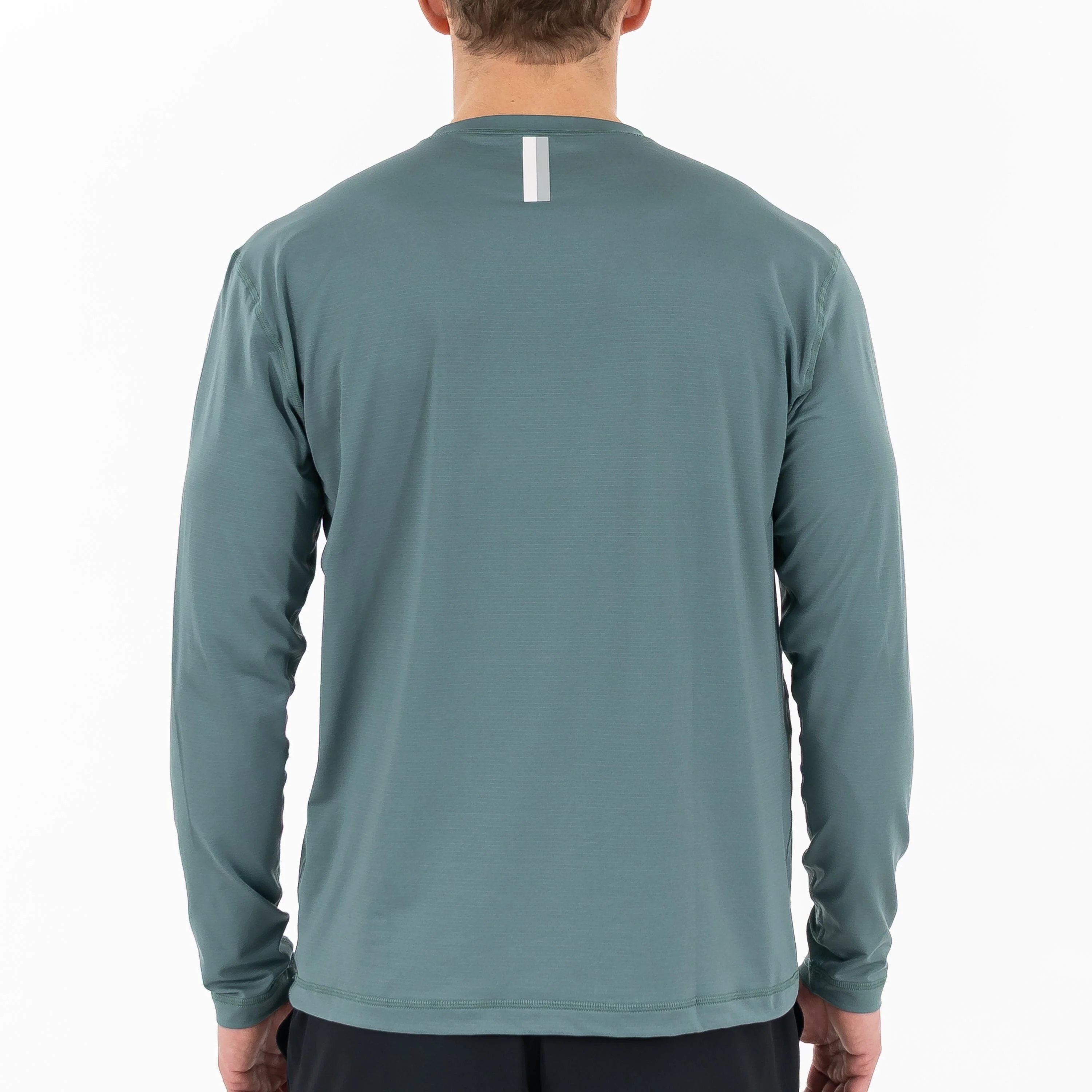 Blitz Tech Long Sleeve Tee | Heather - Jungle Green/Dusty Pine - Image 3