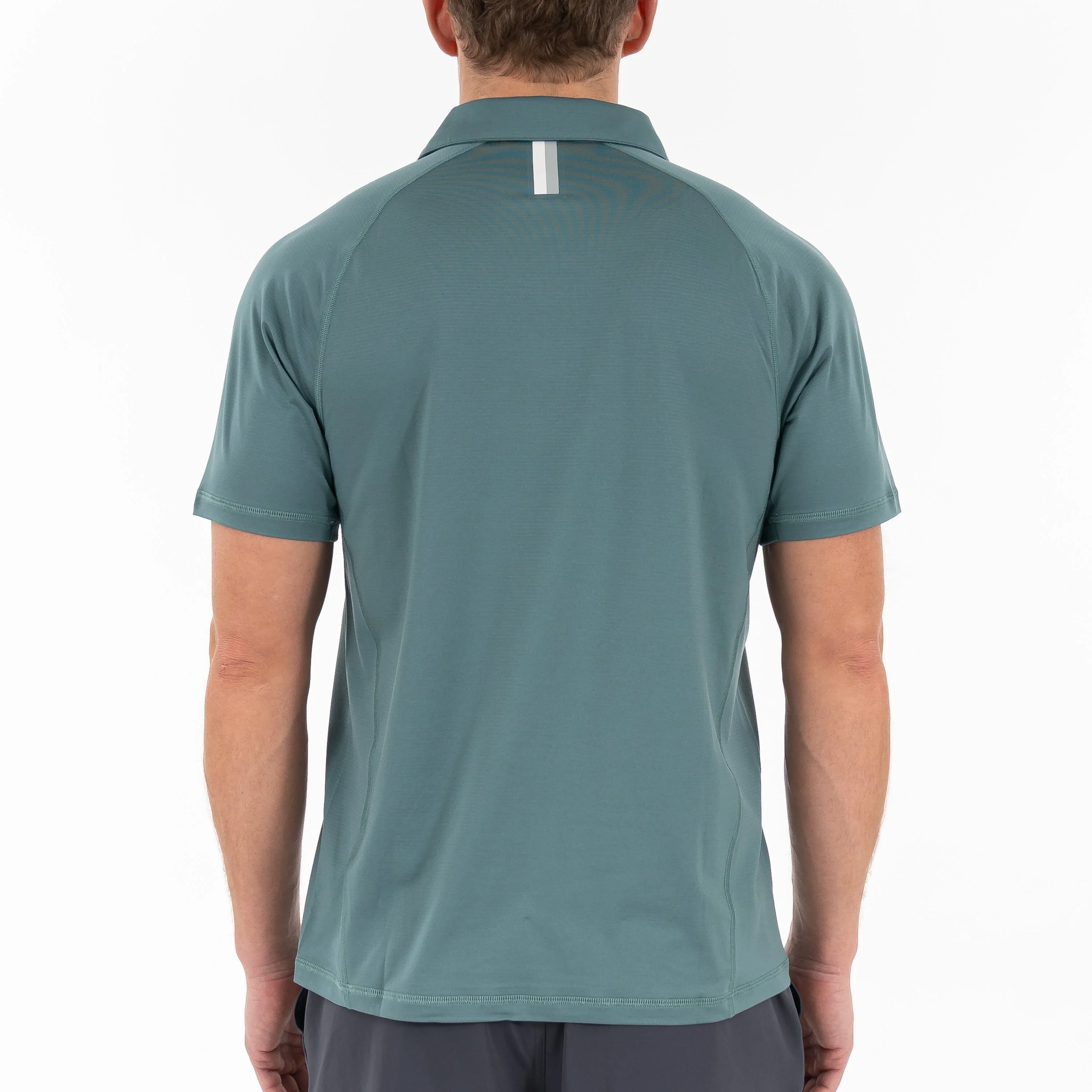 Blitz Tech Polo | Heather - Jungle Green/Dusty Pine - Image 3