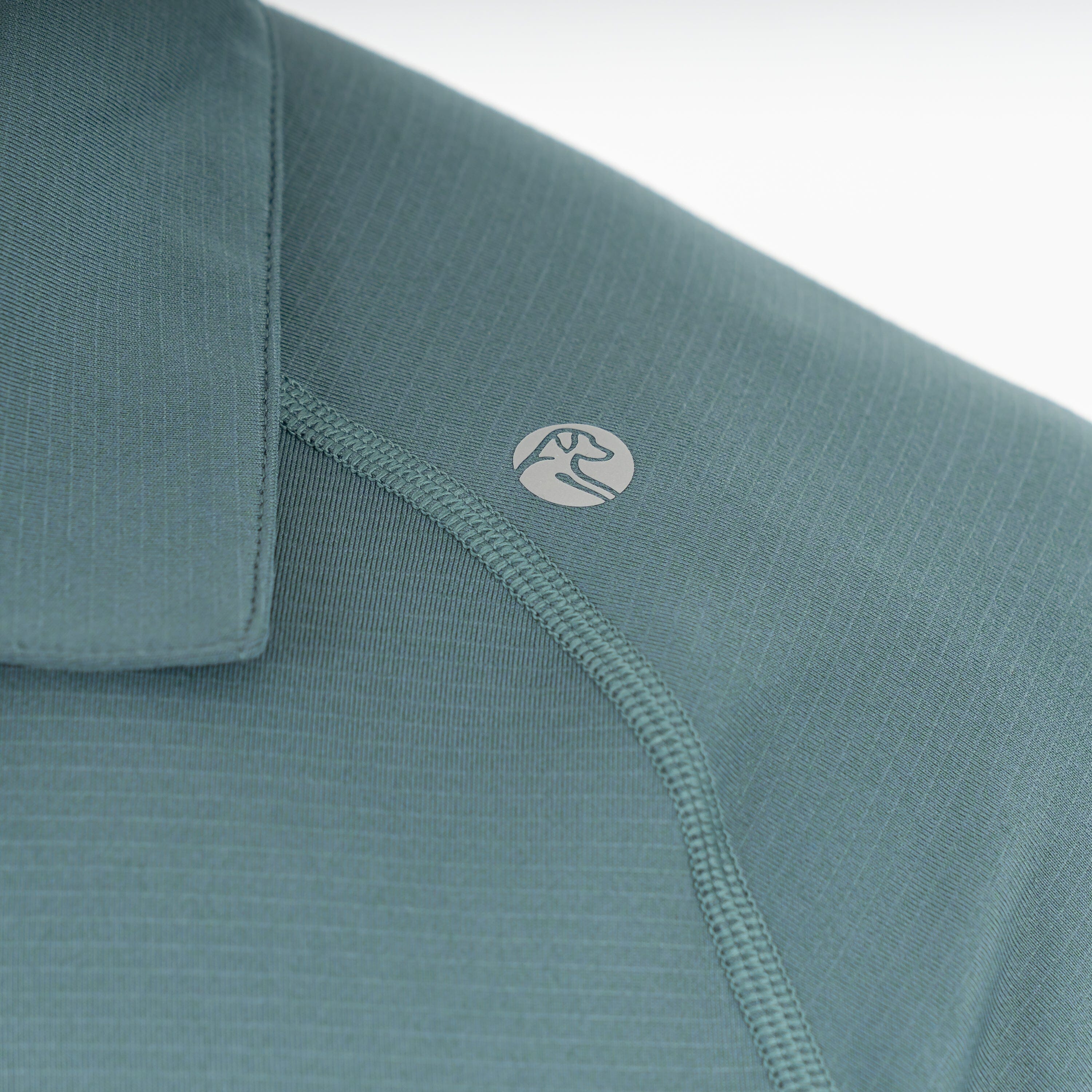 Blitz Tech Polo | Heather - Jungle Green/Dusty Pine - Image 4