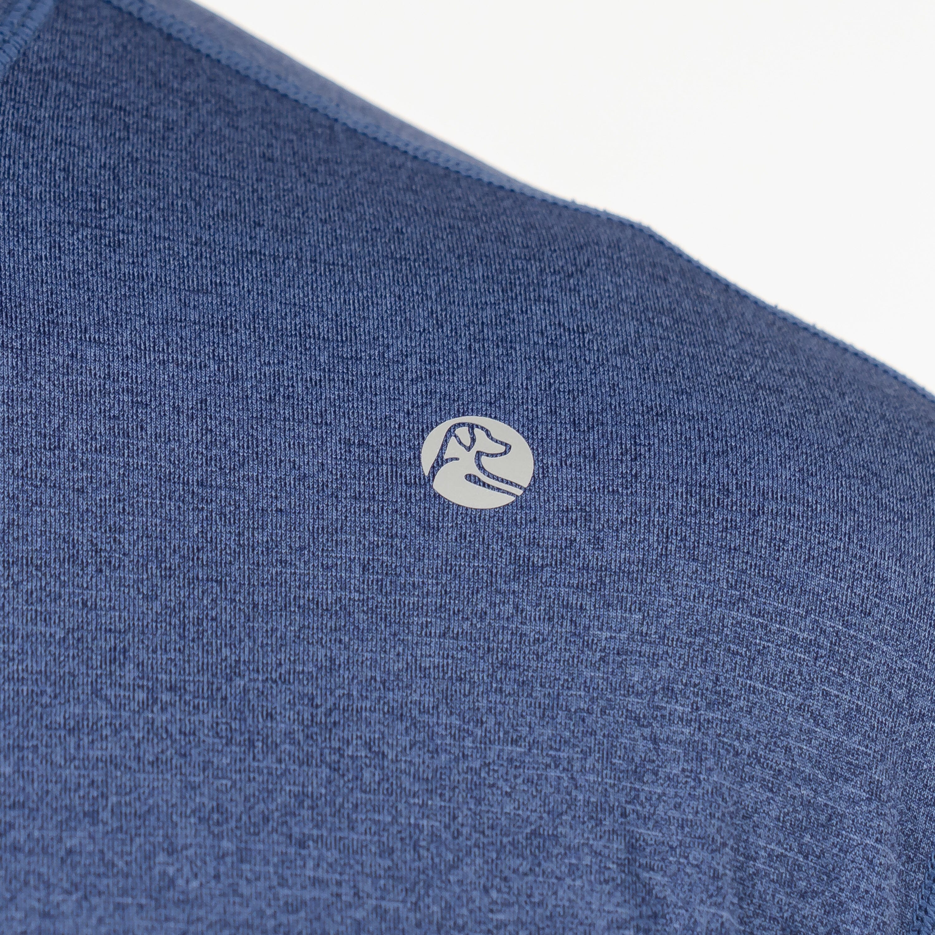 Blitz Tech Tee | Heather - Deep Navy/Short Stop Blue - Image 4
