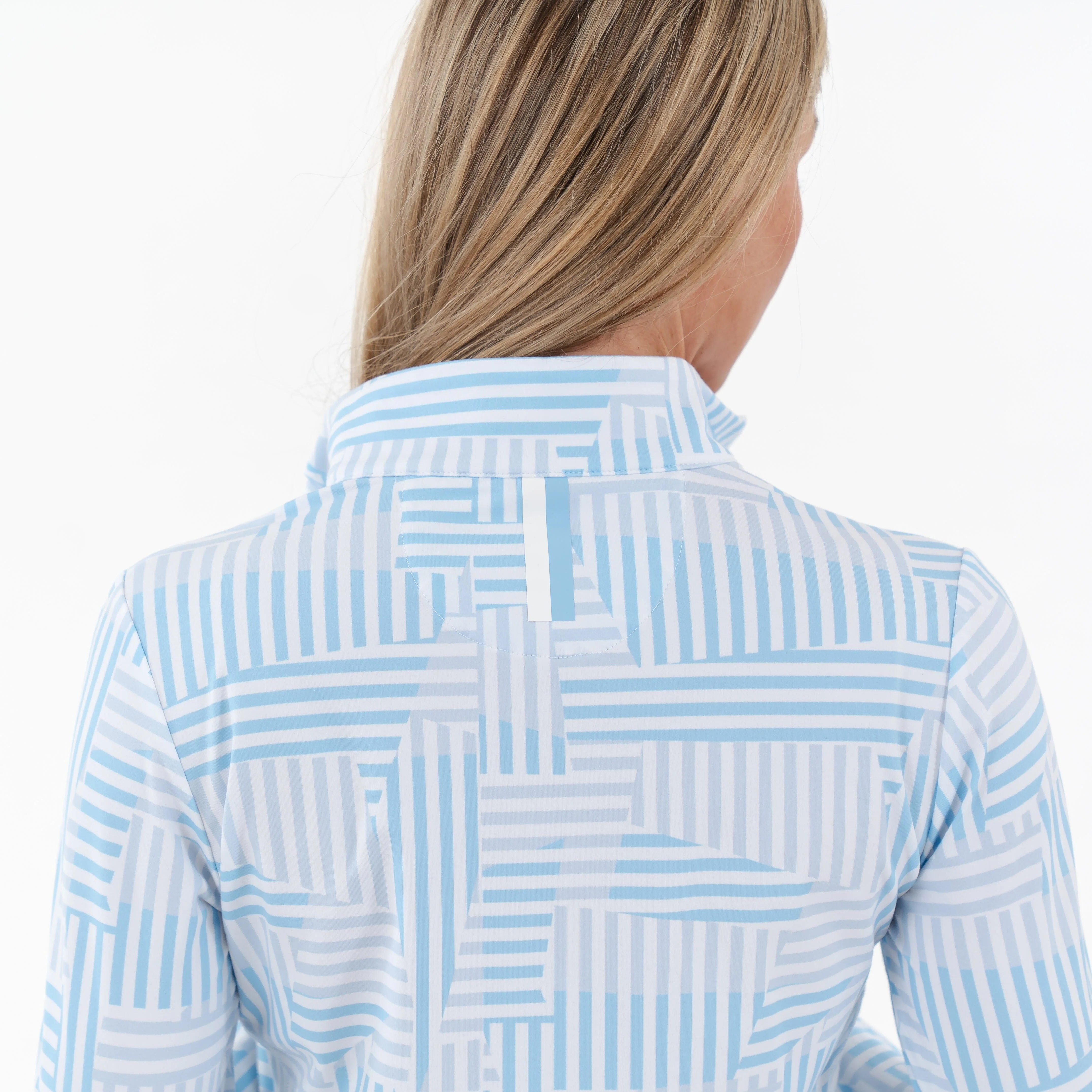 Chatham Performance Q-Zip | The Chatham - White/Pale Blue - Image 3