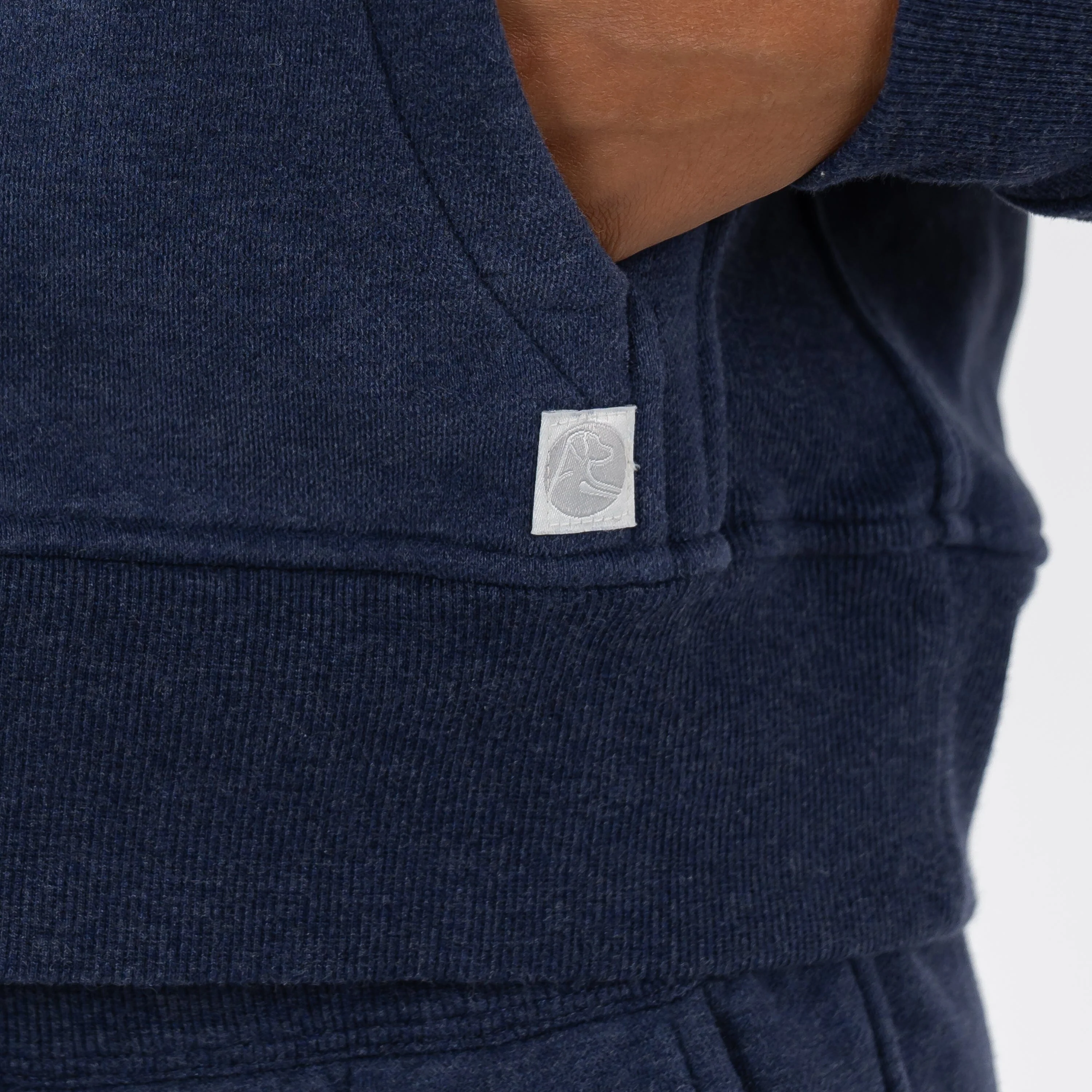 Clarity Half-Zip Hoodie | Heather - Fleet Navy - Image 6