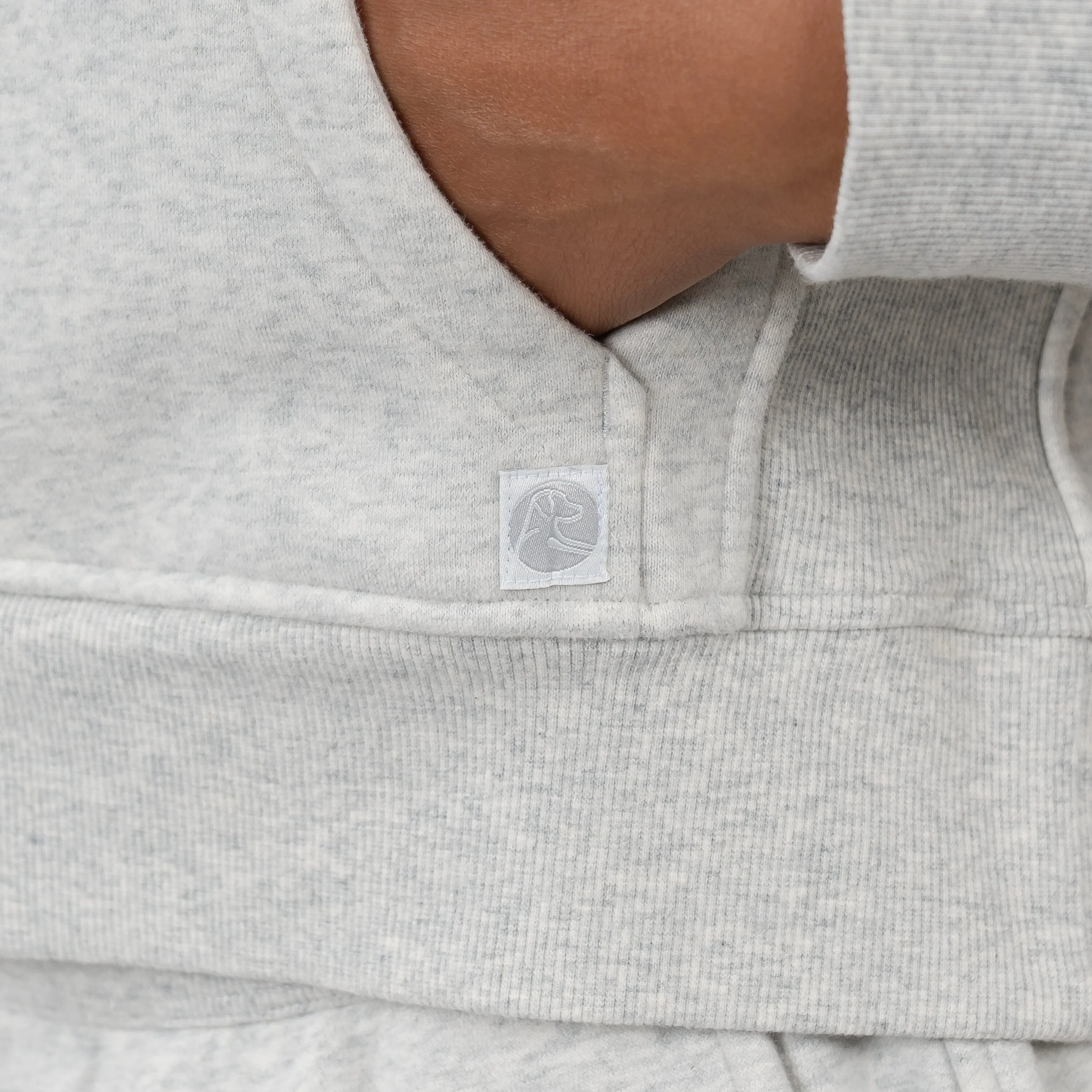 Clarity Half-Zip Hoodie | Heather - Ivory - Image 8