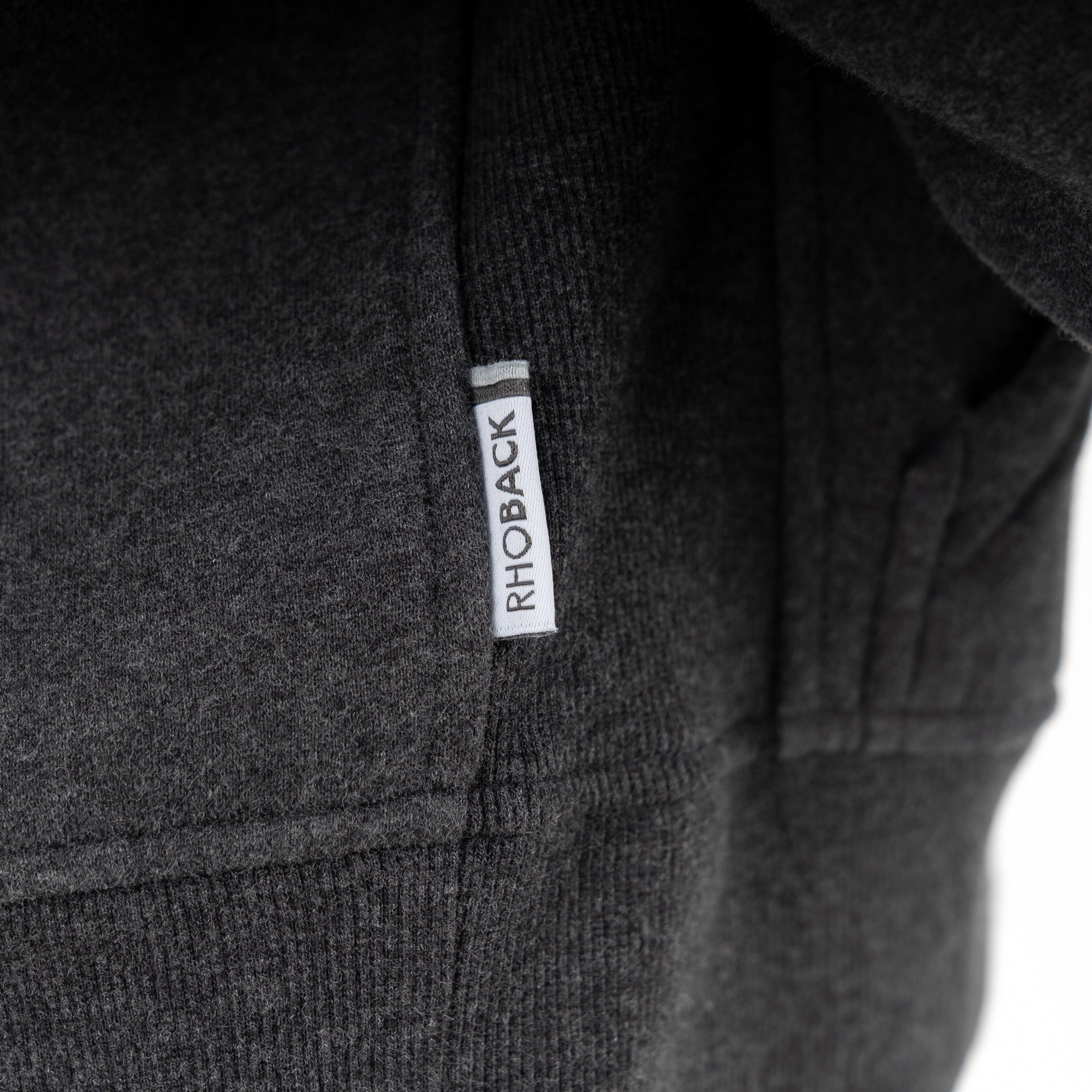 Clarity Half-Zip Hoodie | Heather - Midnight Black - Image 8