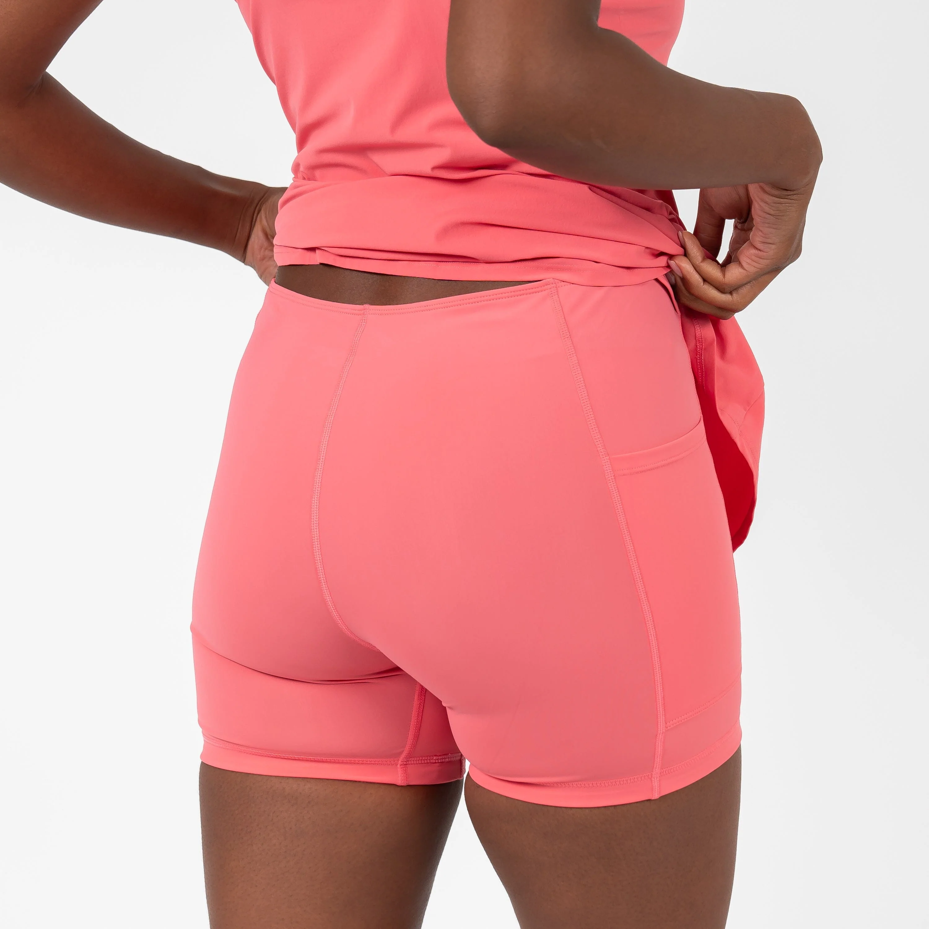 Demi Active Dress | Solid - Watermelon - Image 6