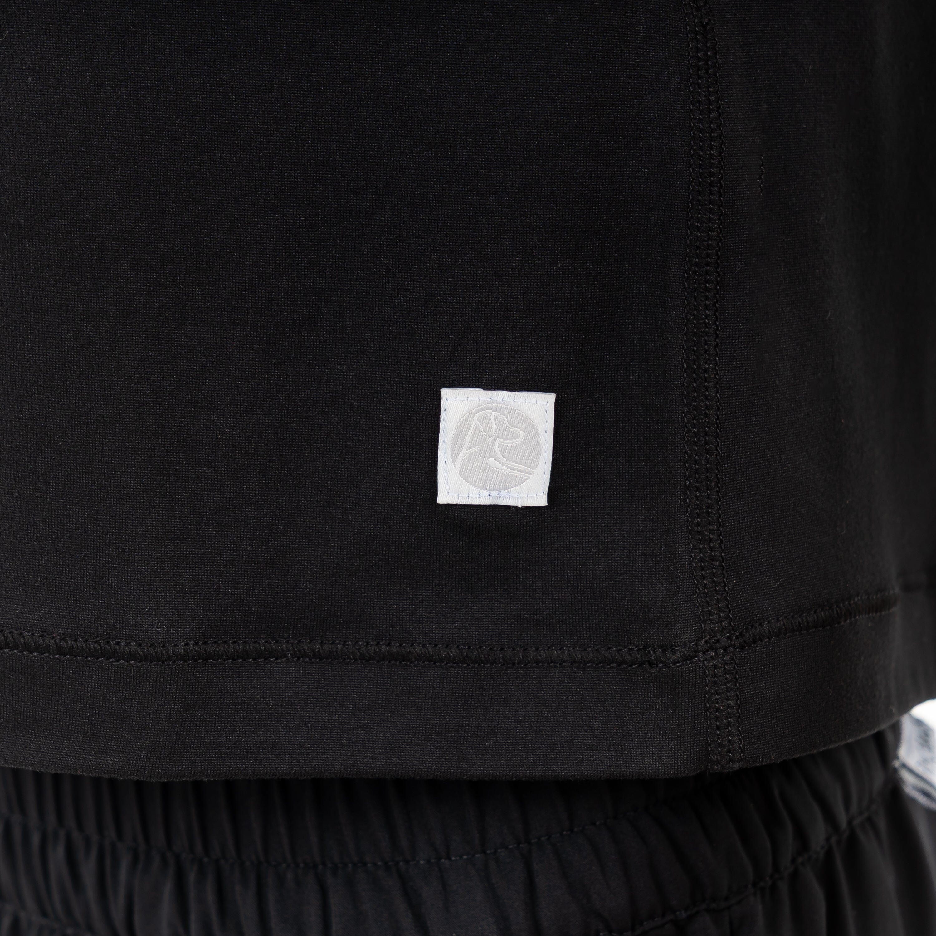 Drift Performance Crop Tank | Solid - Midnight Black - Image 5