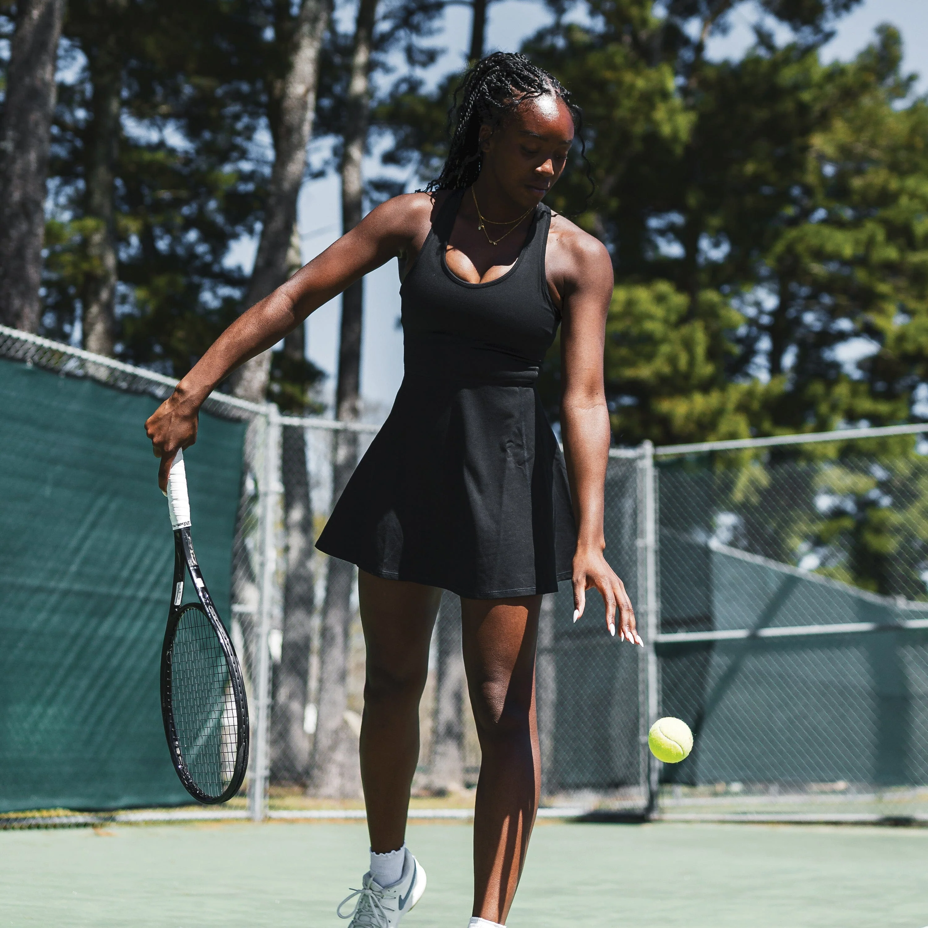 Everyday Active Dress | Solid - Midnight Black - Image 8