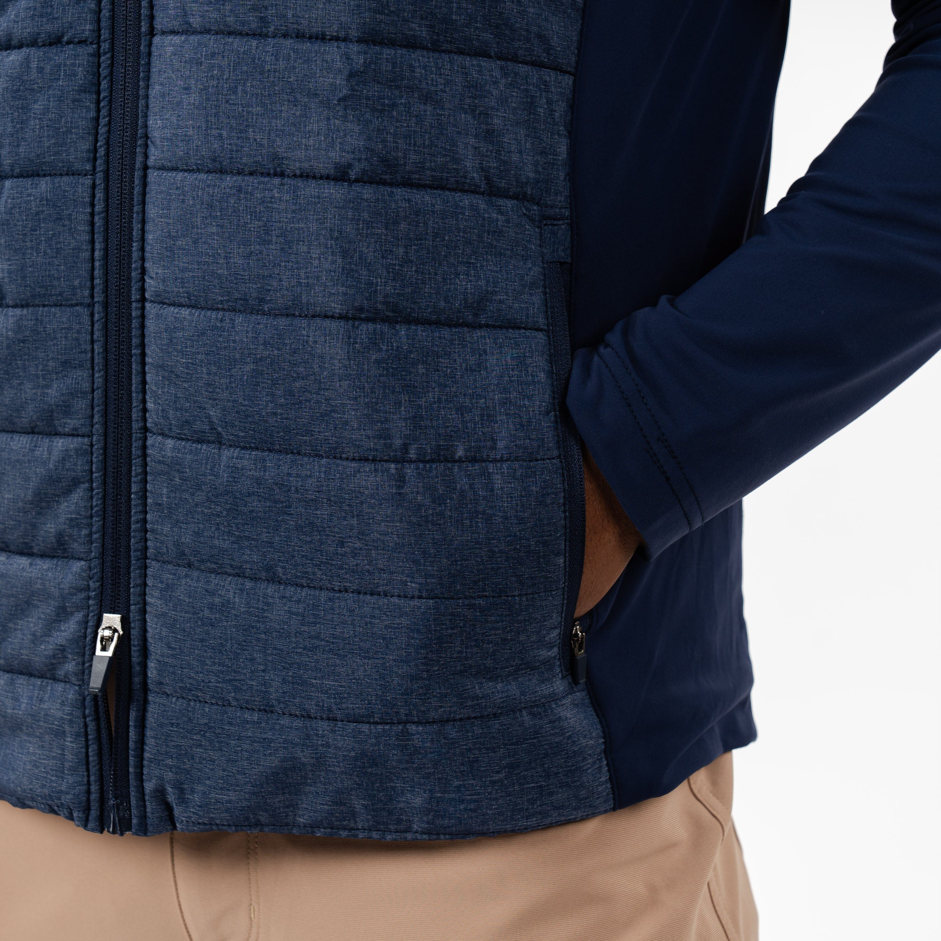 Fulton Hybrid Jacket | Heather - Fleet Navy/White - Image 7