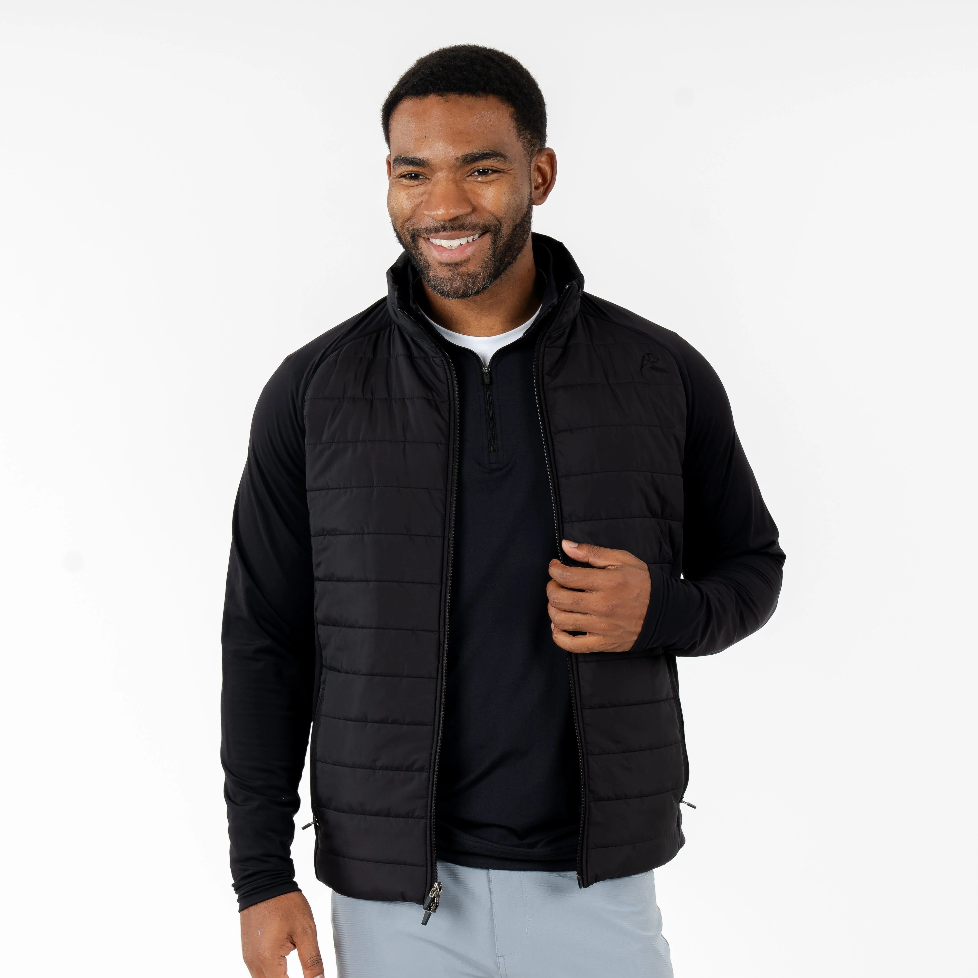 Fulton Hybrid Jacket | Solid - Black - Image 3