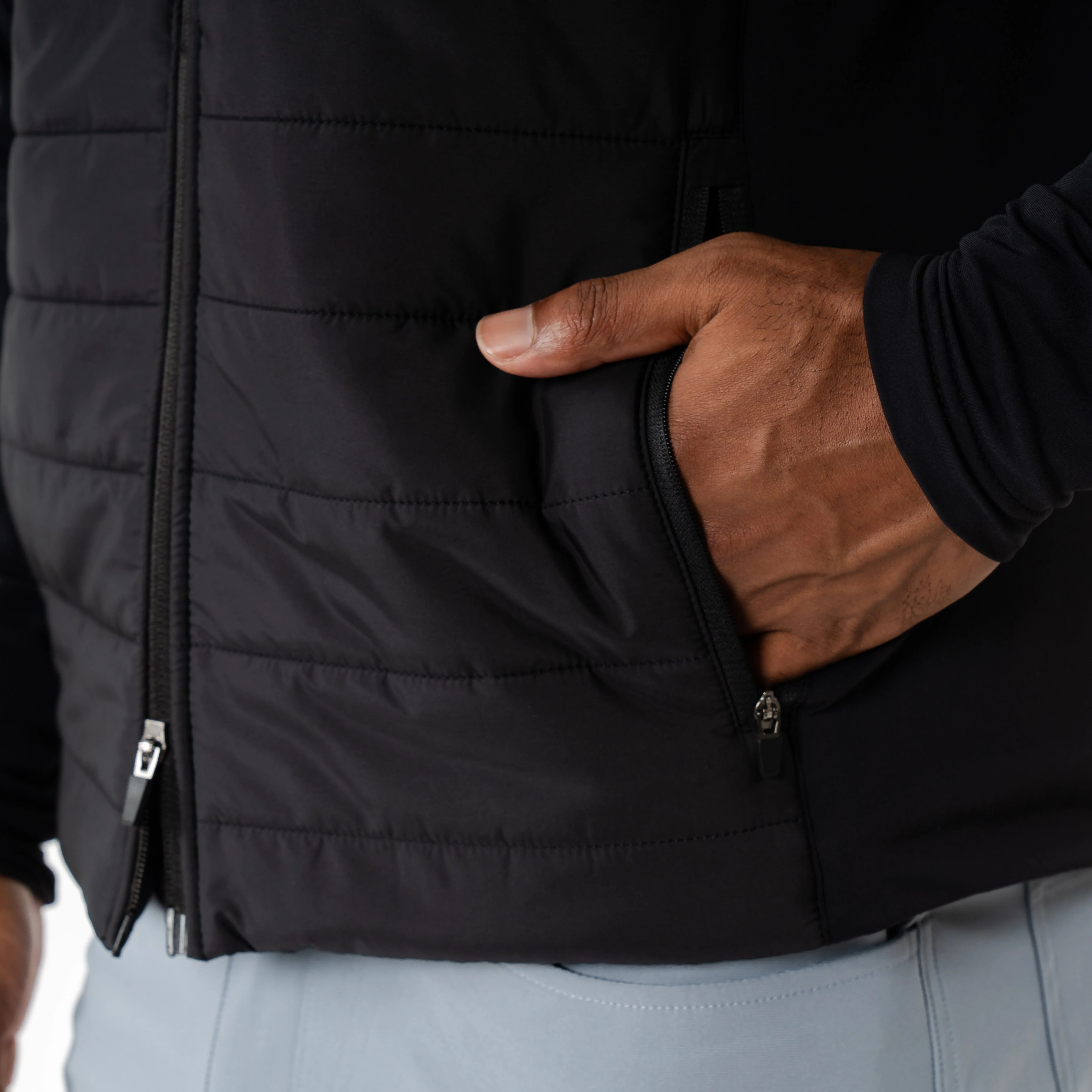 Fulton Hybrid Jacket | Solid - Black - Image 6