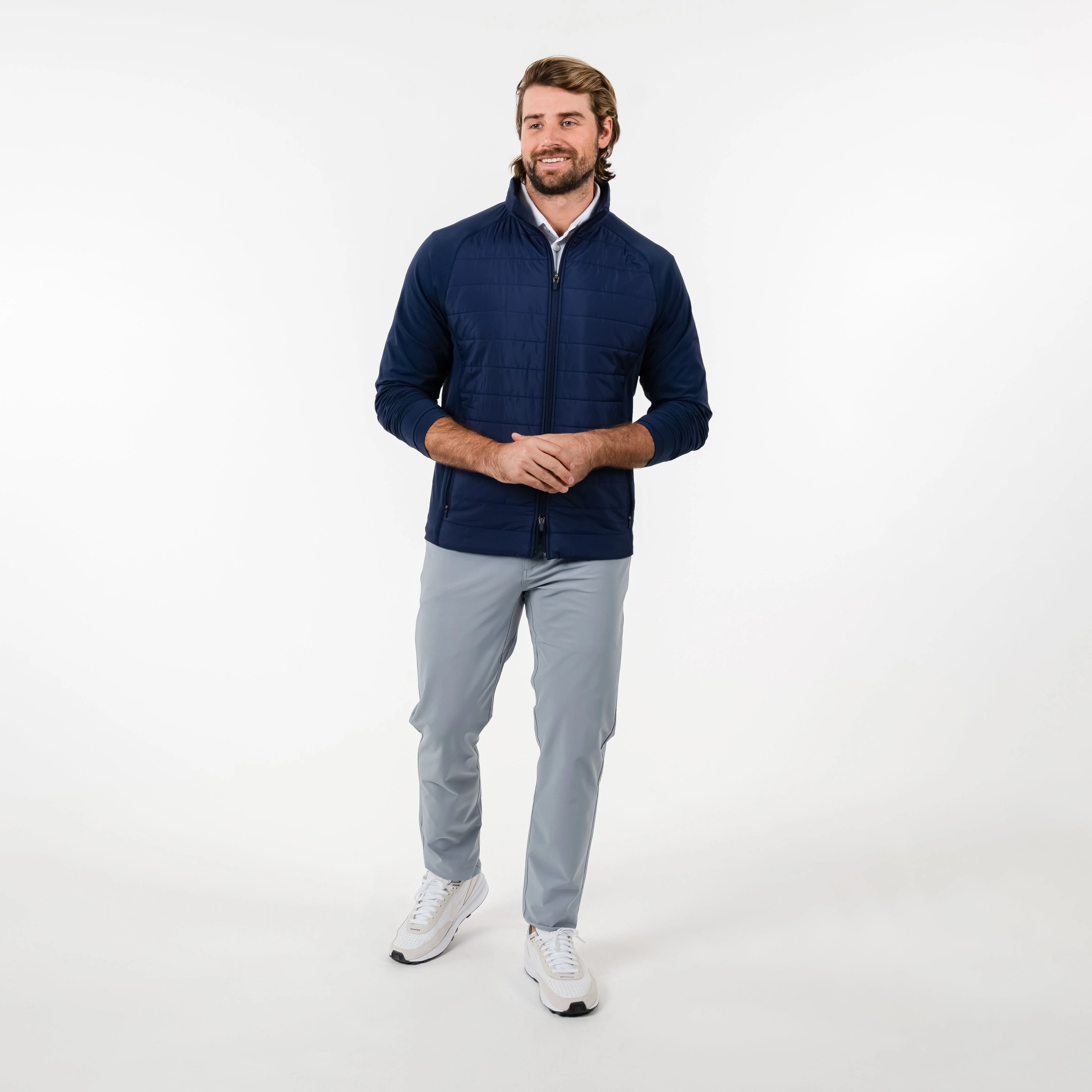 Fulton Hybrid Jacket | Solid - Fleet Navy - Image 3