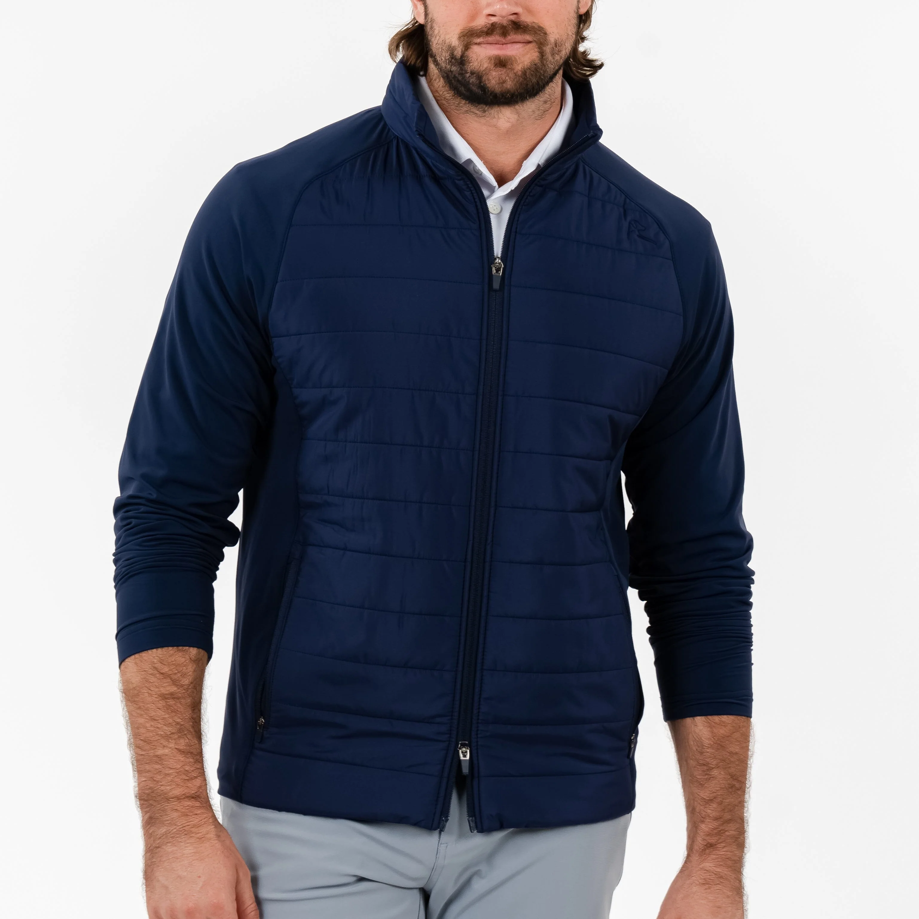 Fulton Hybrid Jacket | Solid - Fleet Navy - Image 4