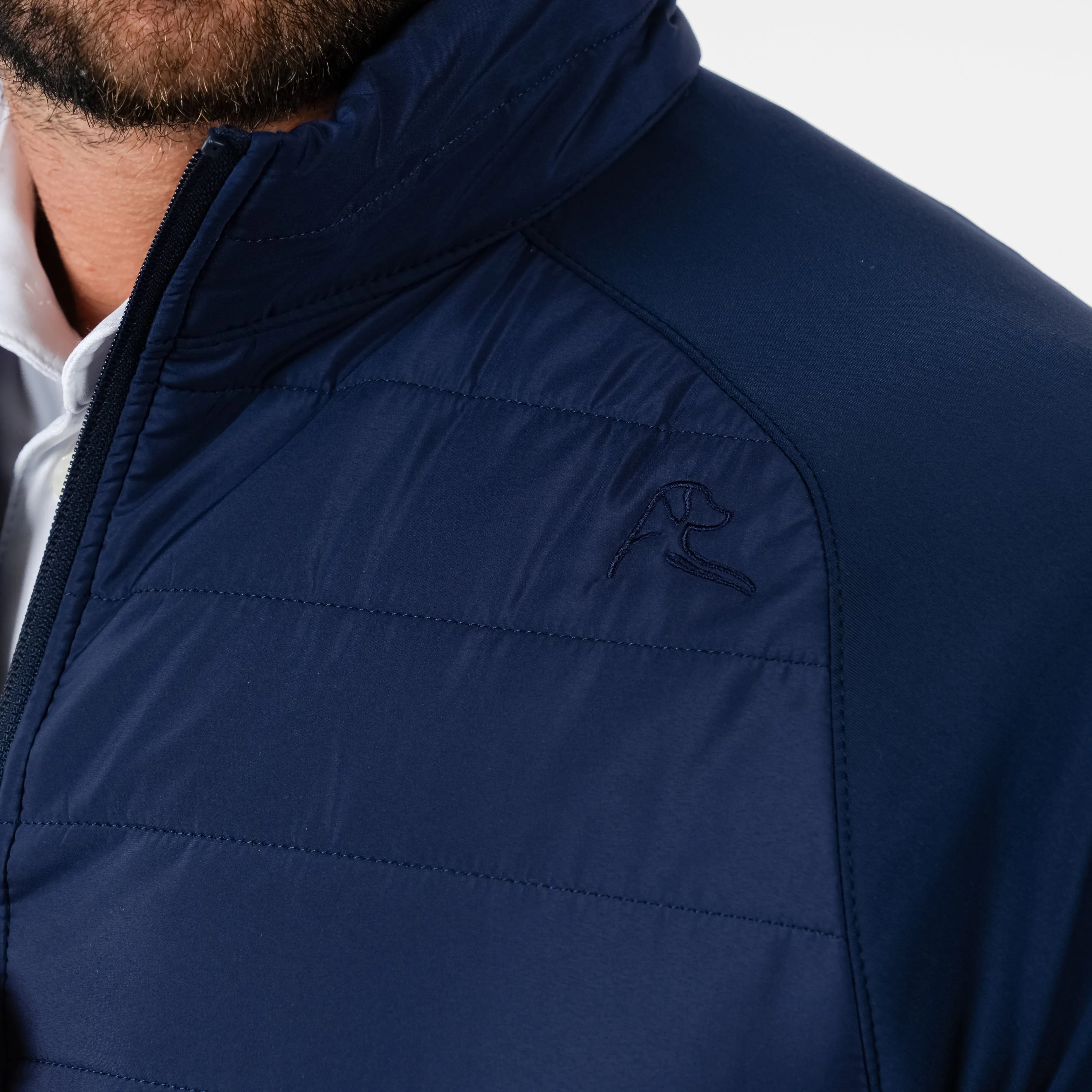 Fulton Hybrid Jacket | Solid - Fleet Navy - Image 5