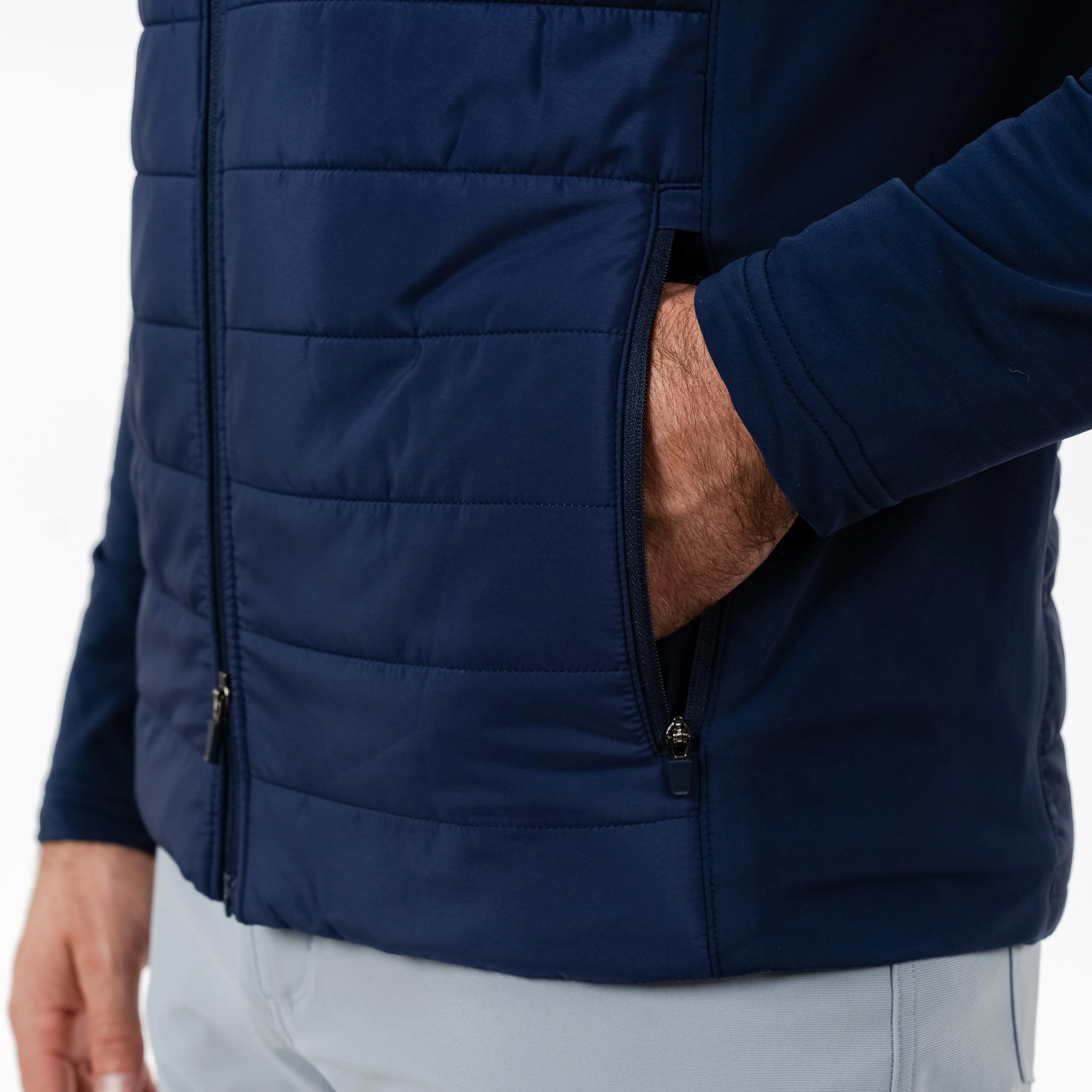 Fulton Hybrid Jacket | Solid - Fleet Navy - Image 7