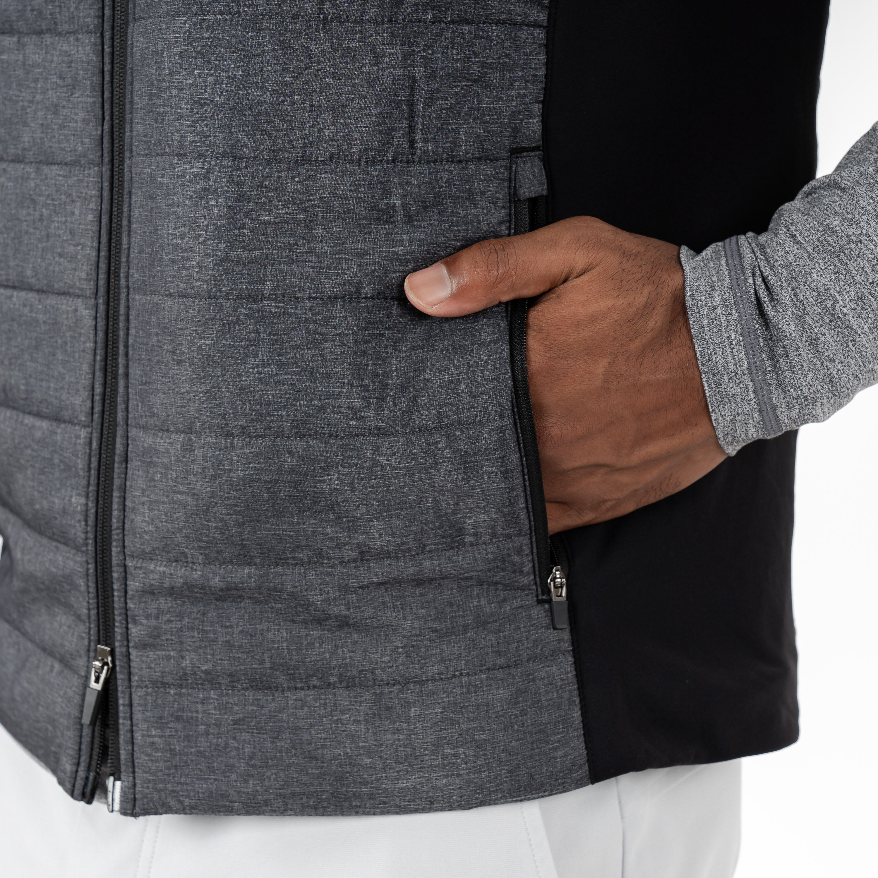 Fulton Performance Vest | Heather - Black/White - Image 6