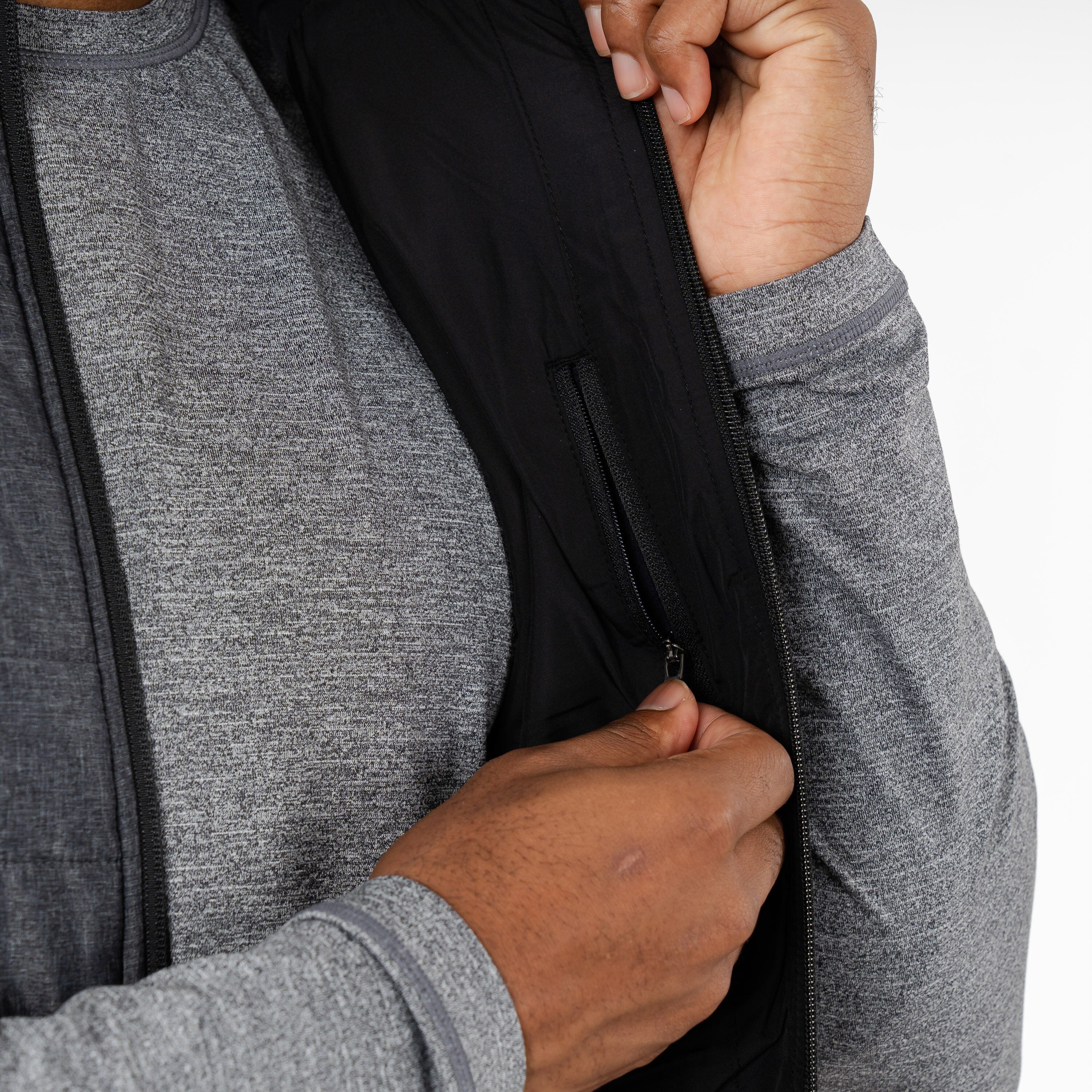 Fulton Performance Vest | Heather - Black/White - Image 7
