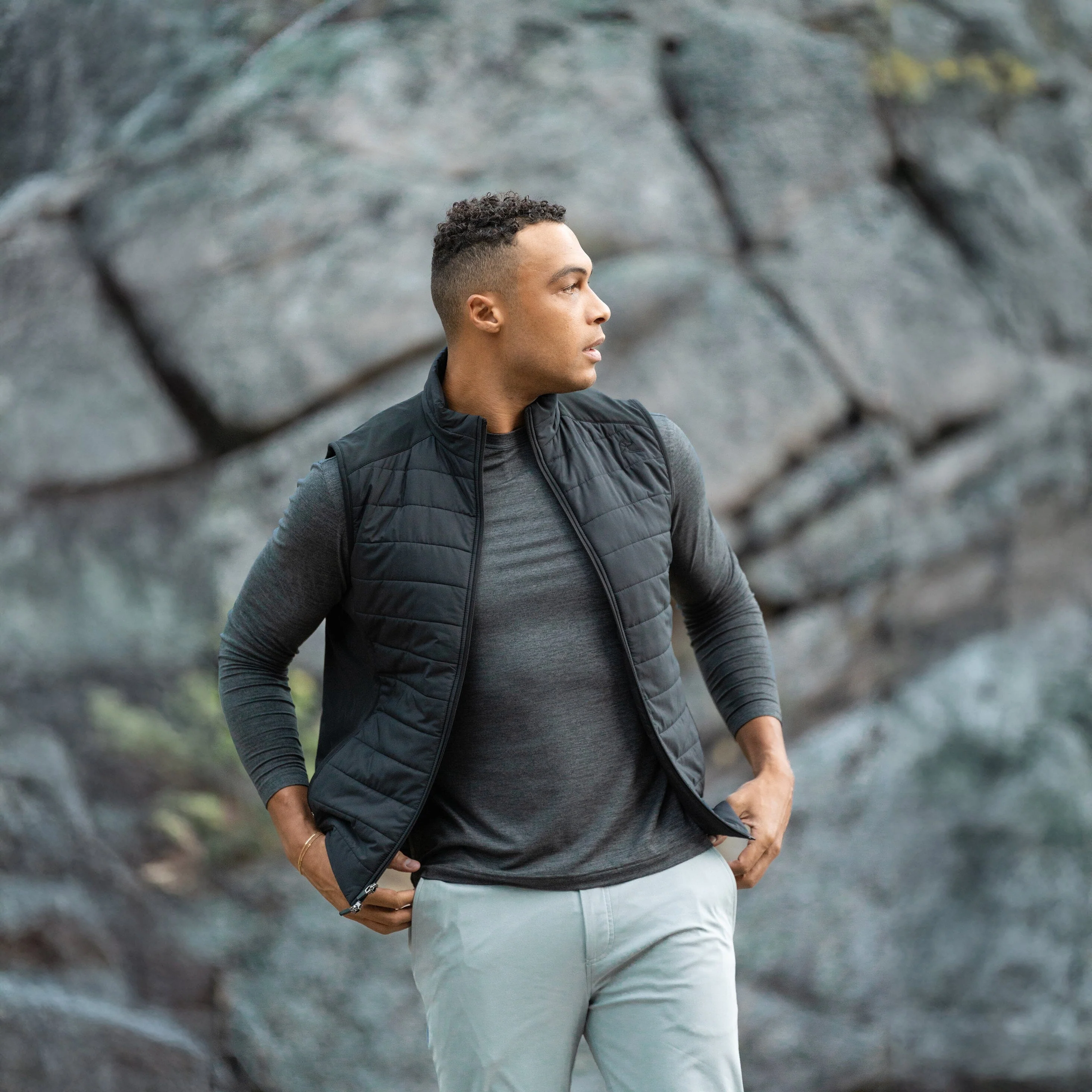 Fulton Performance Vest | Solid - Black - Image 10