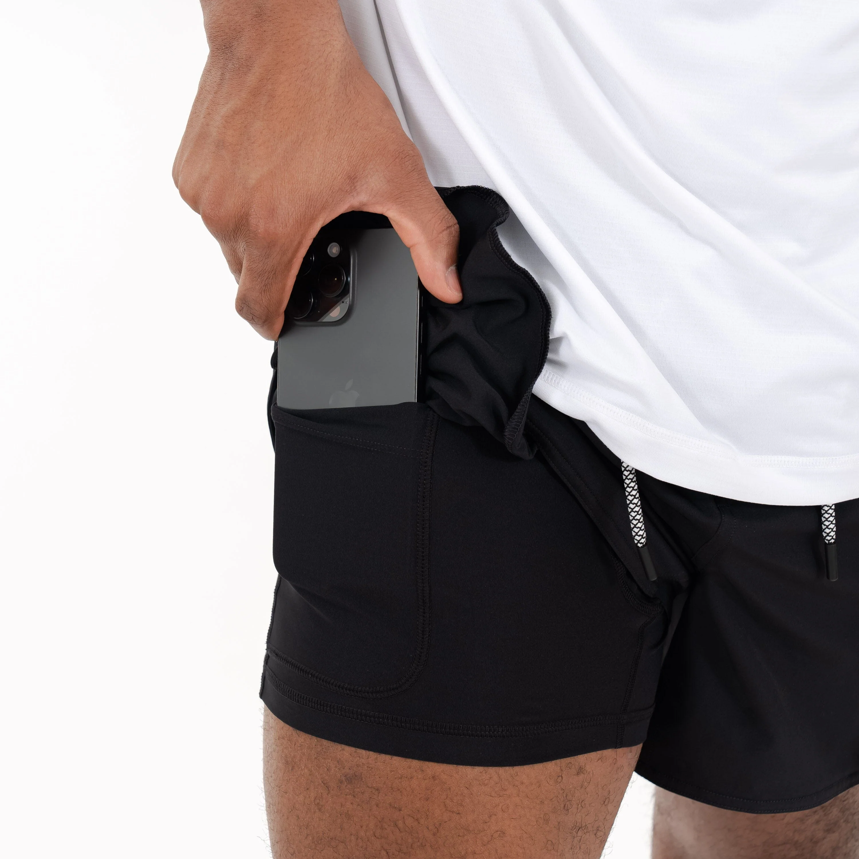 Grit Gym Short - 5" | Solid - Midnight Black - Image 5