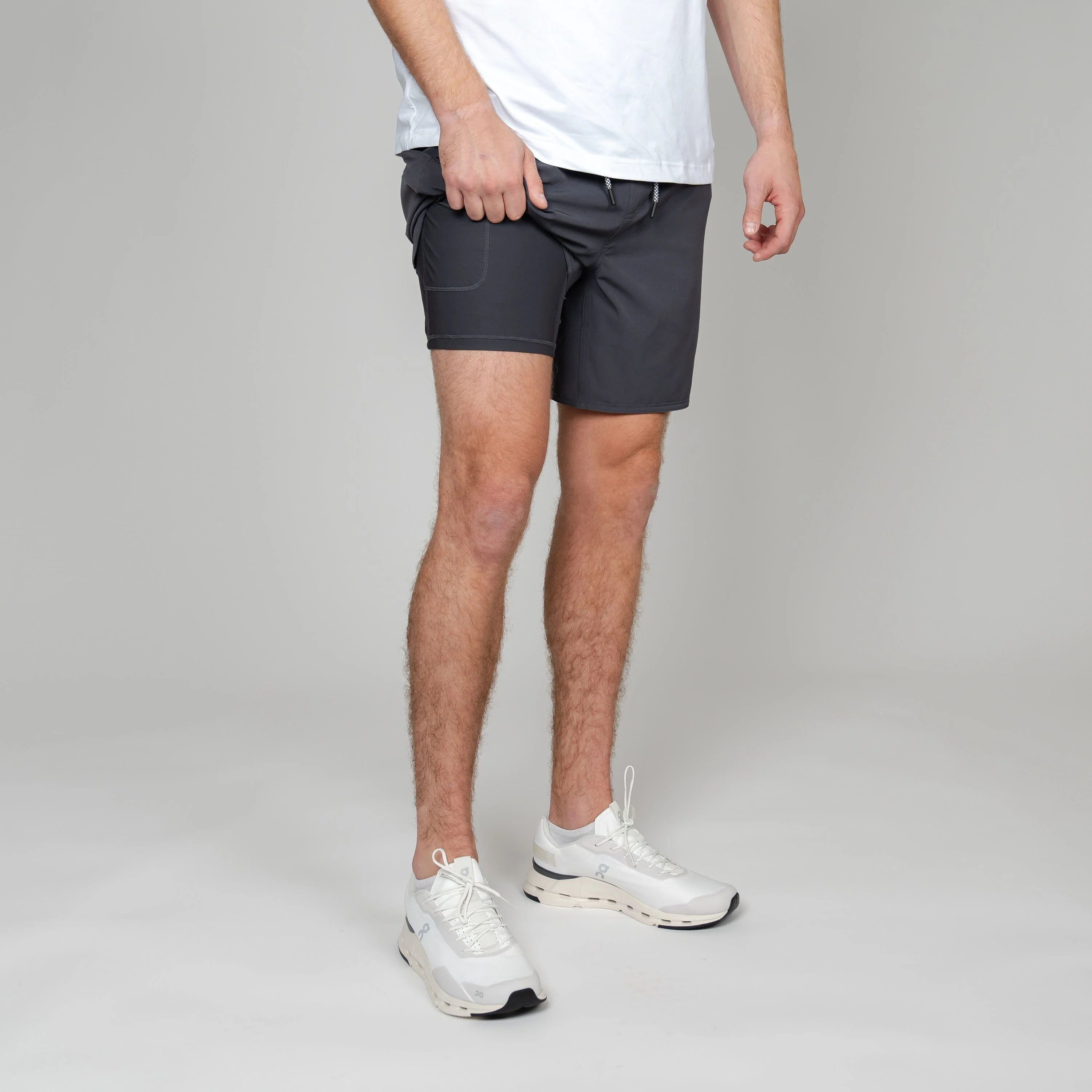 Grit Gym Short - 7" | Solid - Graphite Grey - Image 5
