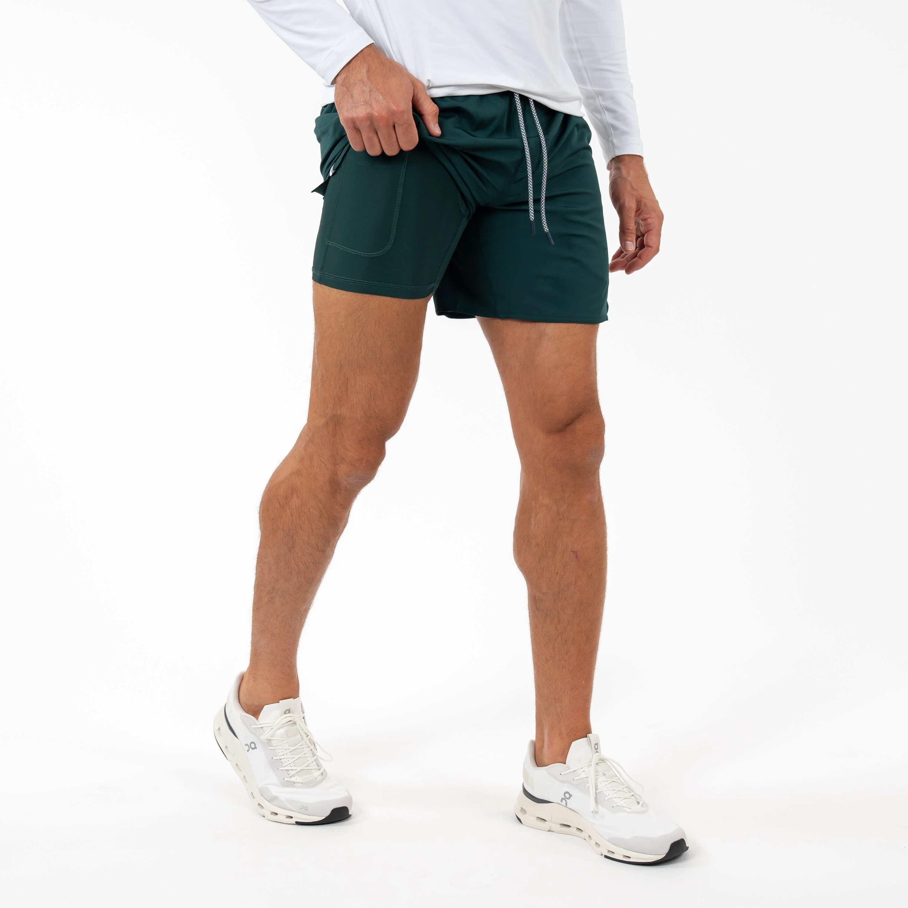 Grit Gym Short - 7" | Solid - Ponderosa Green - Image 9