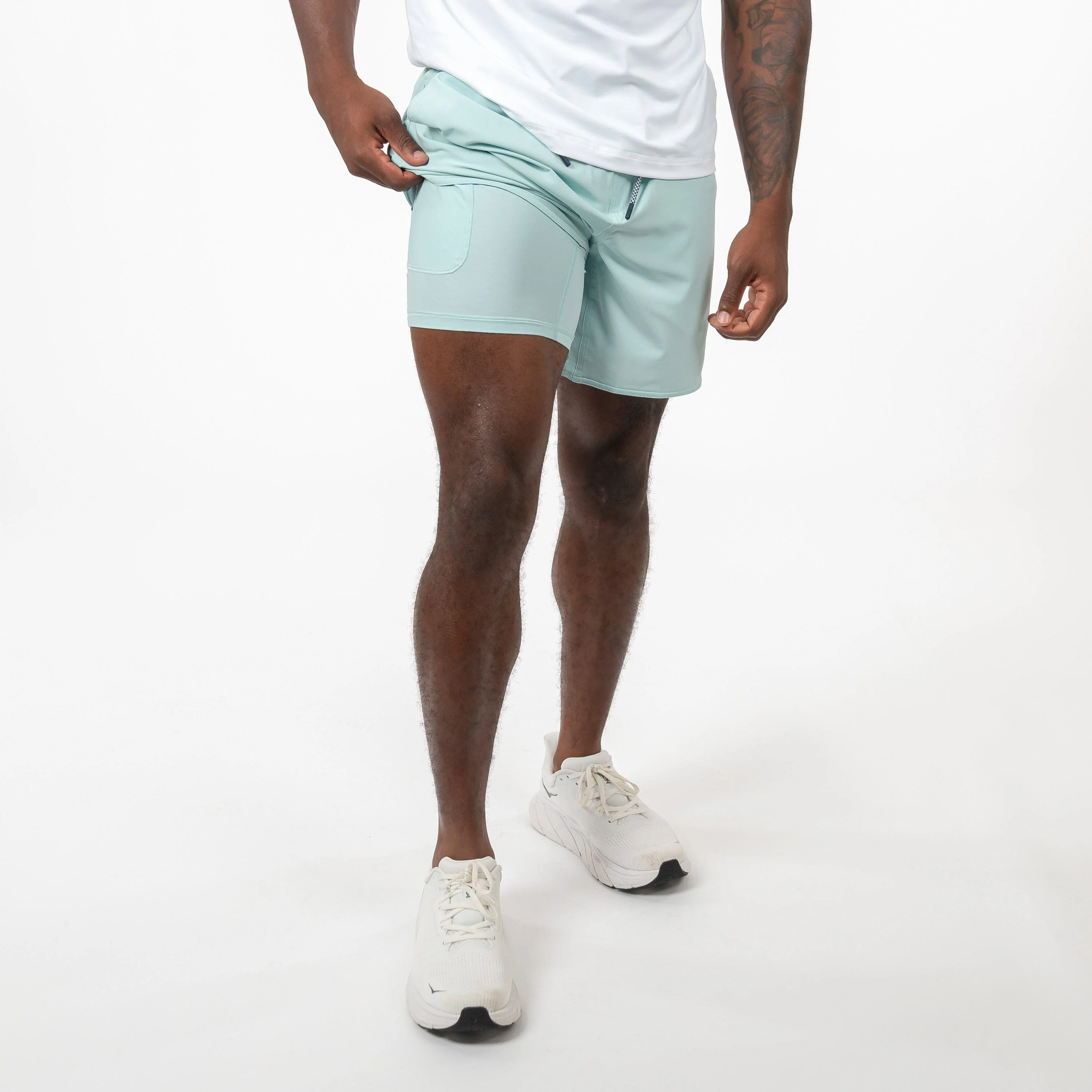 Grit Gym Short - 7" | Solid - Antigua Green - Image 10