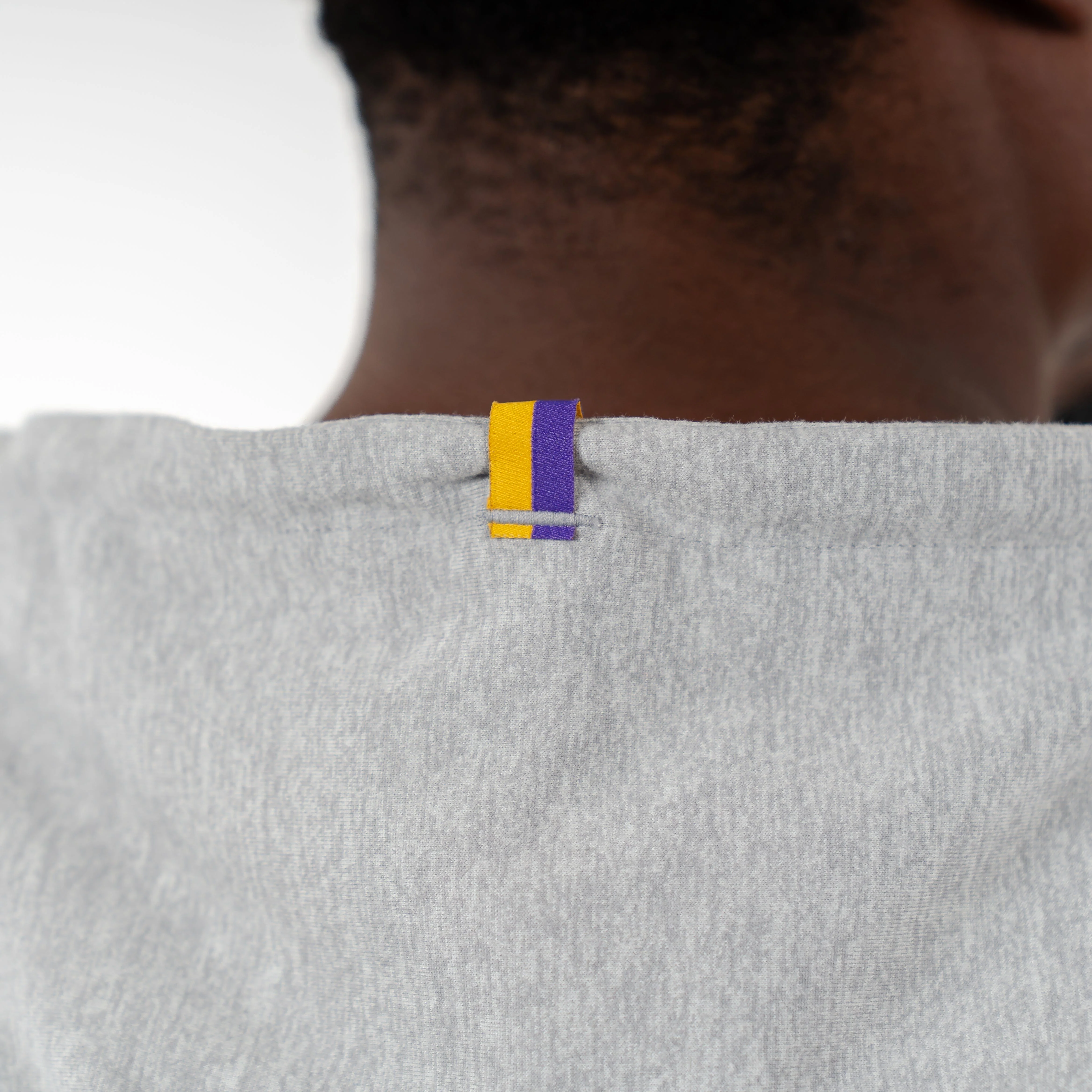 Hesi Collegiate Hoodie - LSU | Heather - Stainless Steel/White - LSU - 1 - Image 6