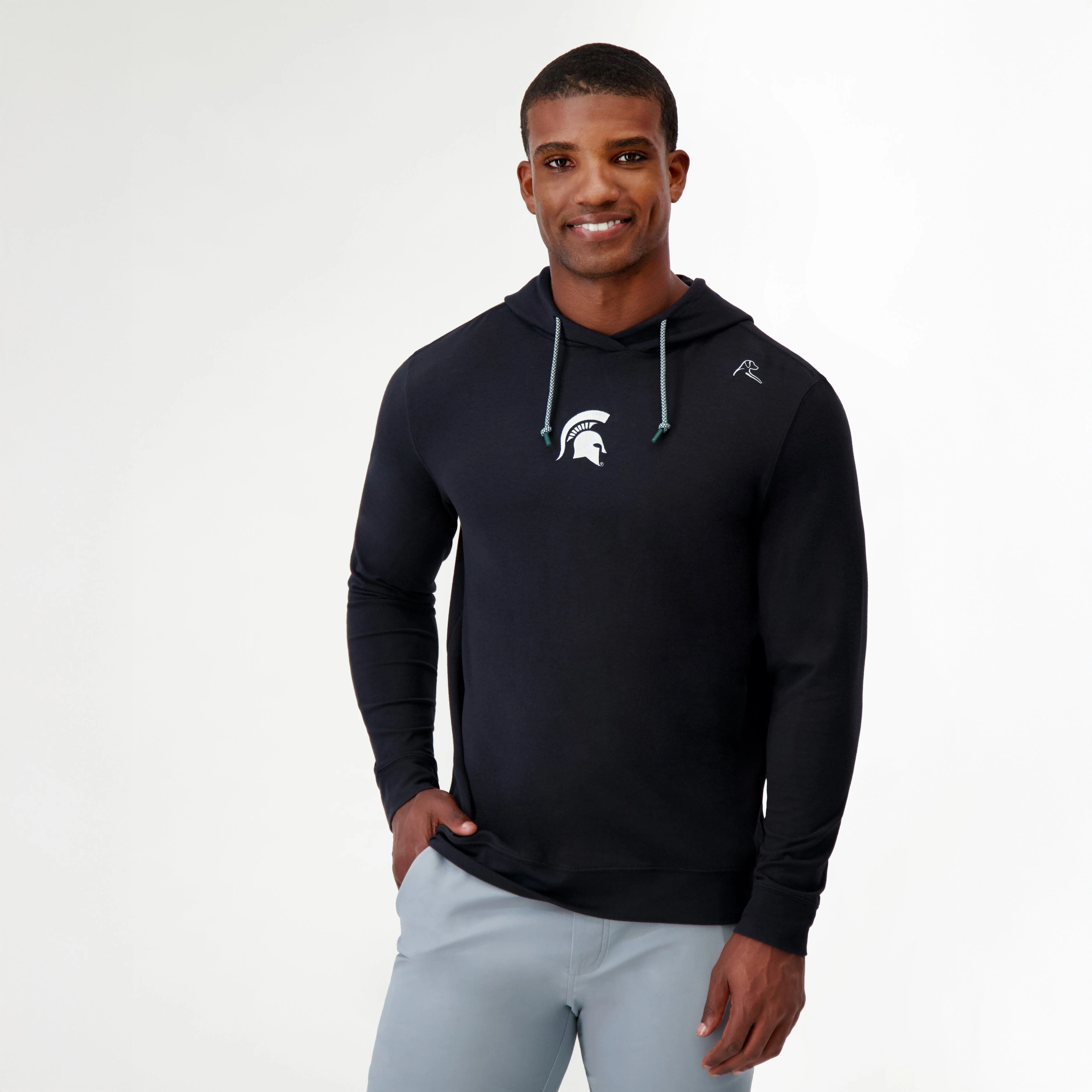 Hesi Collegiate Hoodie - Michigan State | Solid - Black - Michigan State - 1 - Image 3