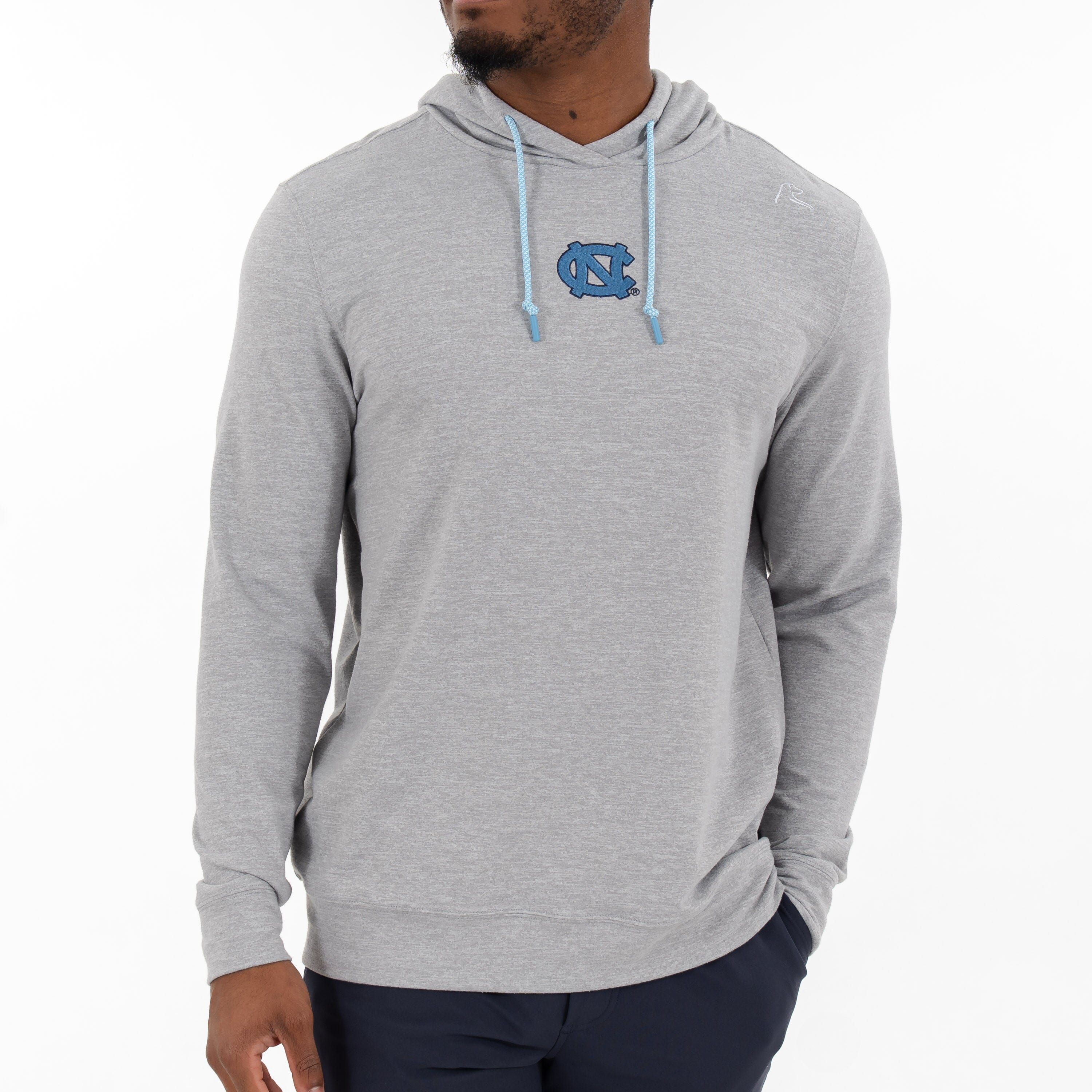 Hesi Collegiate Hoodie - UNC | Heather - Stainless Steel/White - UNC - 1