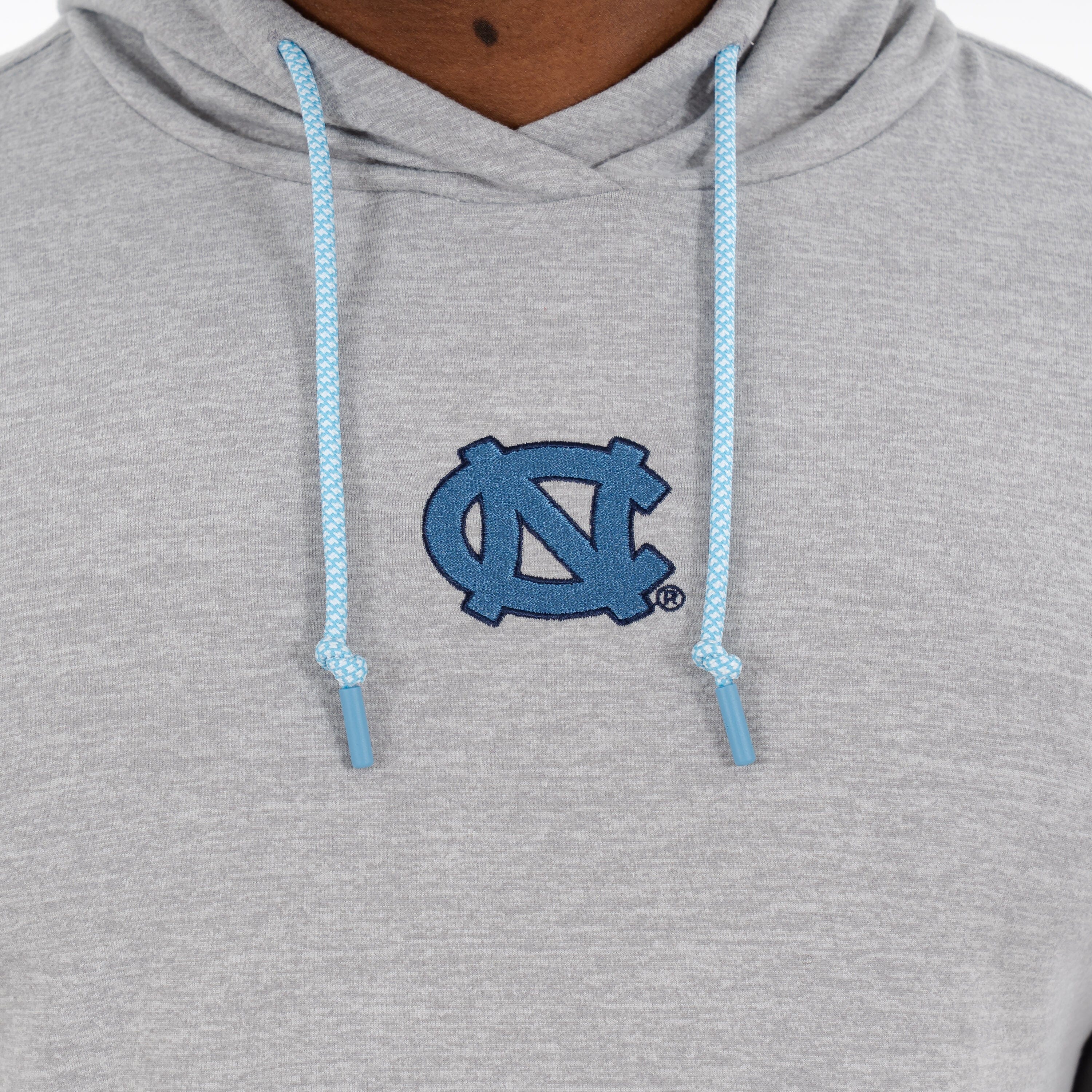 Hesi Collegiate Hoodie - UNC | Heather - Stainless Steel/White - UNC - 1 - Image 2