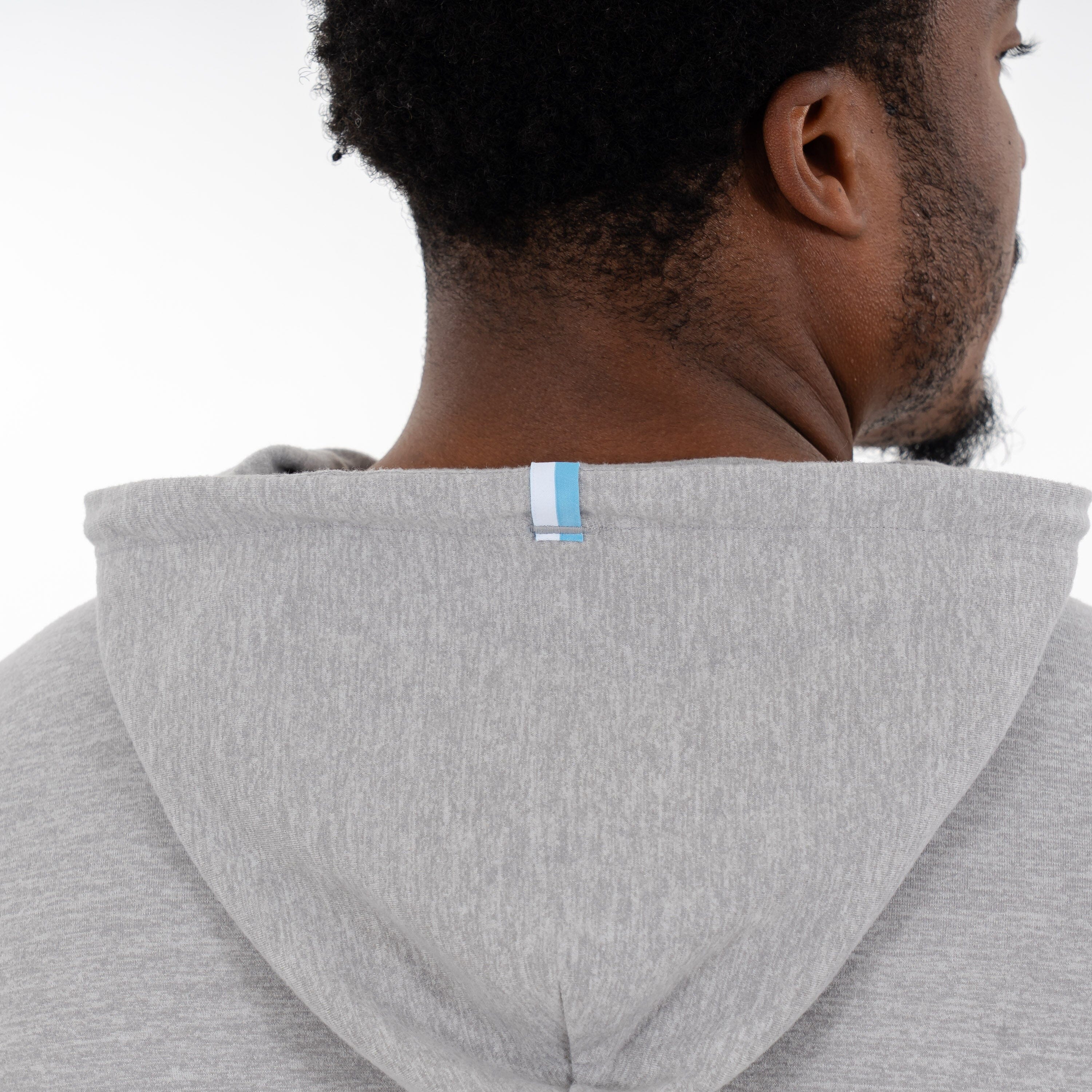 Hesi Collegiate Hoodie - UNC | Heather - Stainless Steel/White - UNC - 1 - Image 3