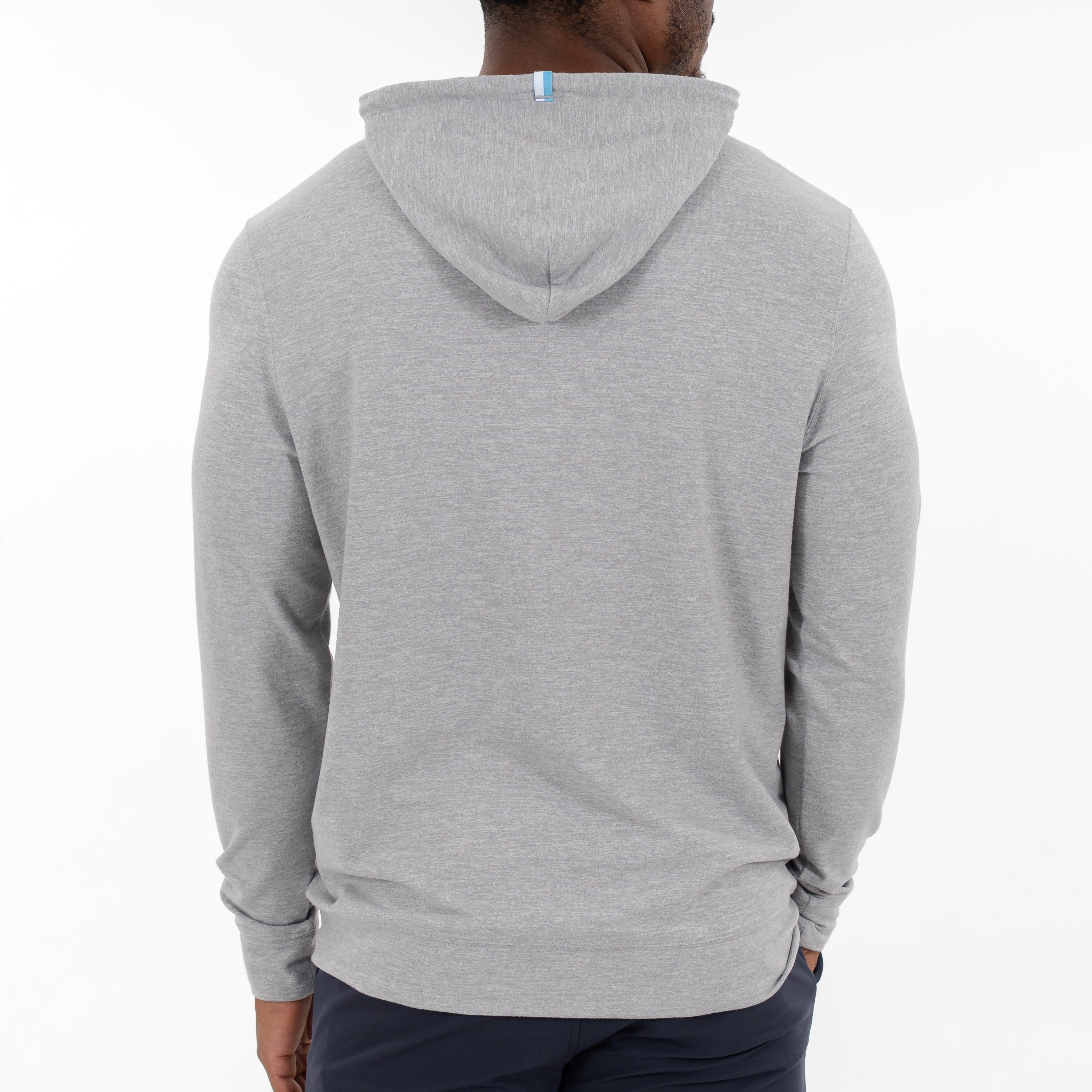 Hesi Collegiate Hoodie - UNC | Heather - Stainless Steel/White - UNC - 1 - Image 4