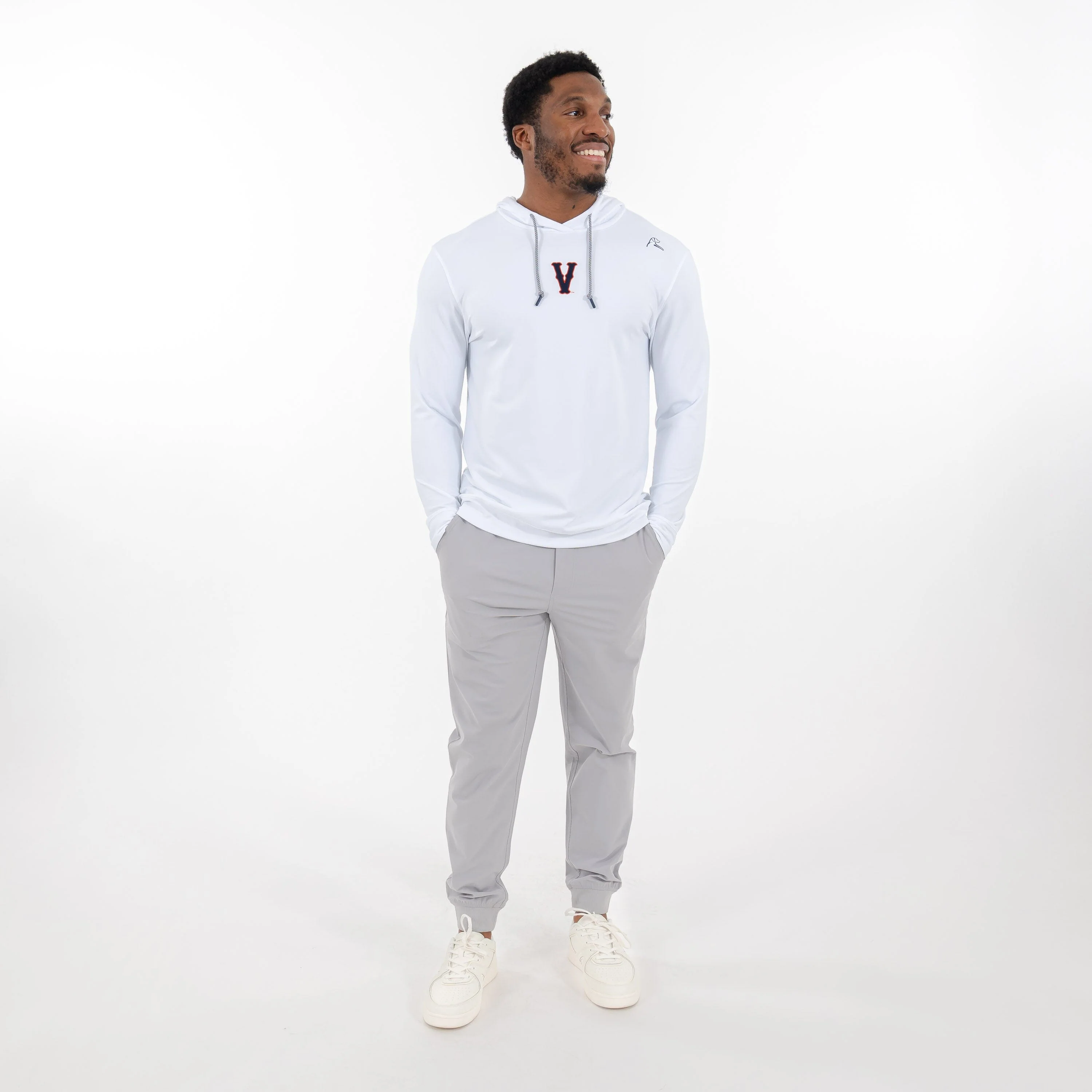 Hesi Collegiate Hoodie - UVA | Solid - White - UVA - 1 - Image 5