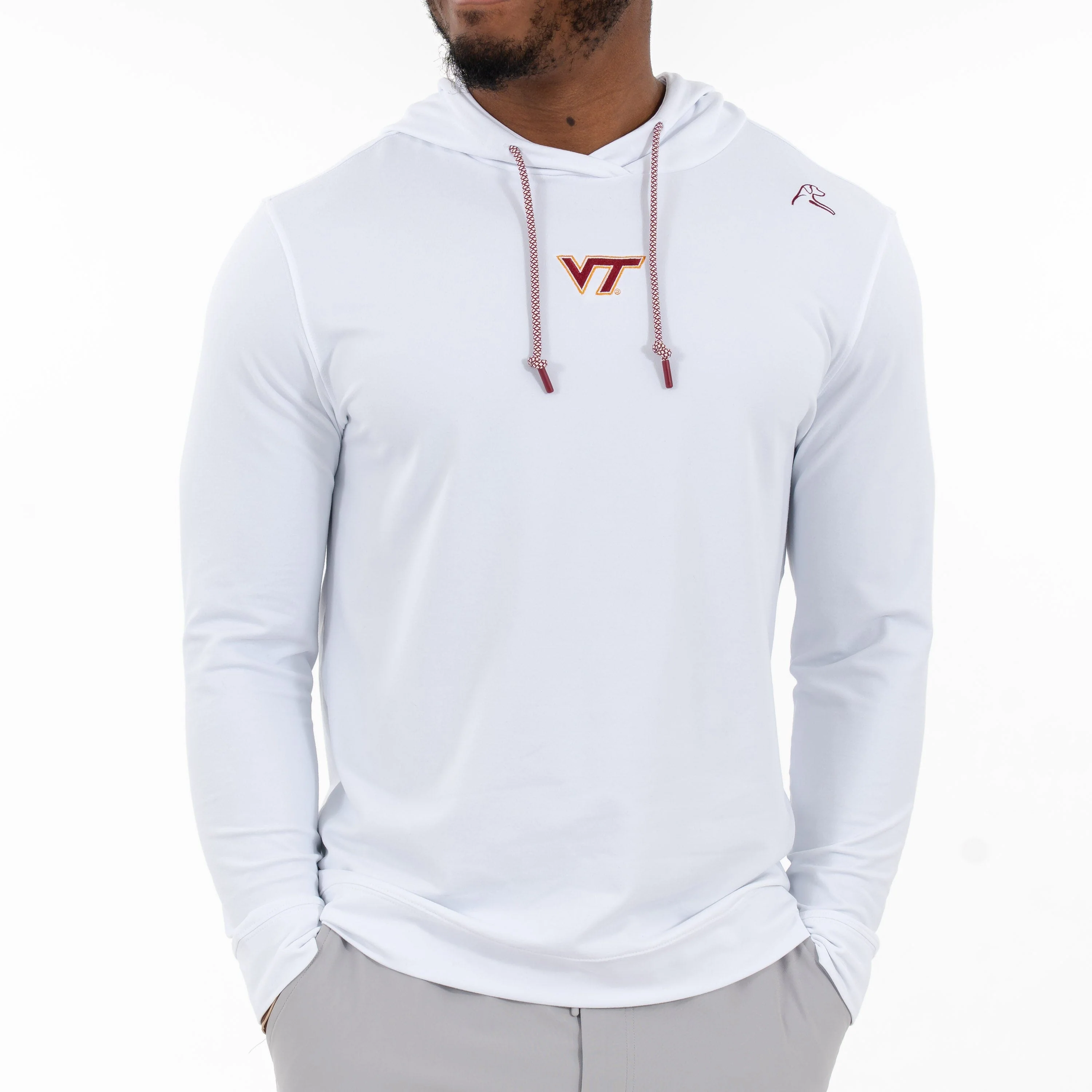 Hesi Collegiate Hoodie - Virginia Tech | Solid - White - VT - 1