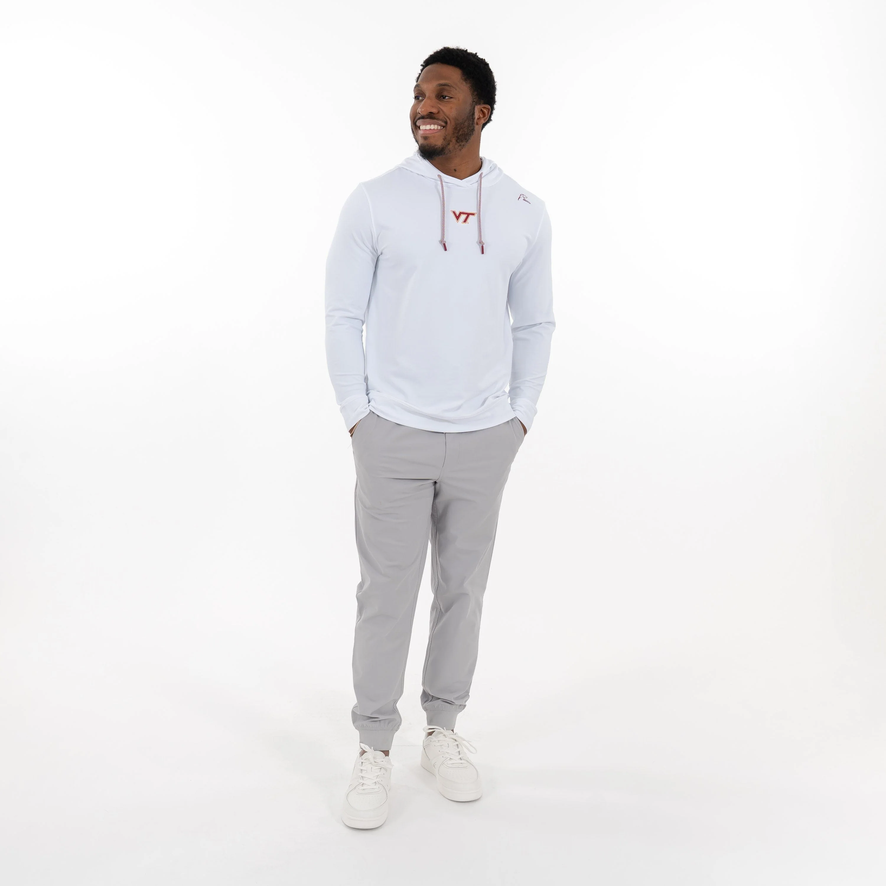 Hesi Collegiate Hoodie - Virginia Tech | Solid - White - VT - 1 - Image 5