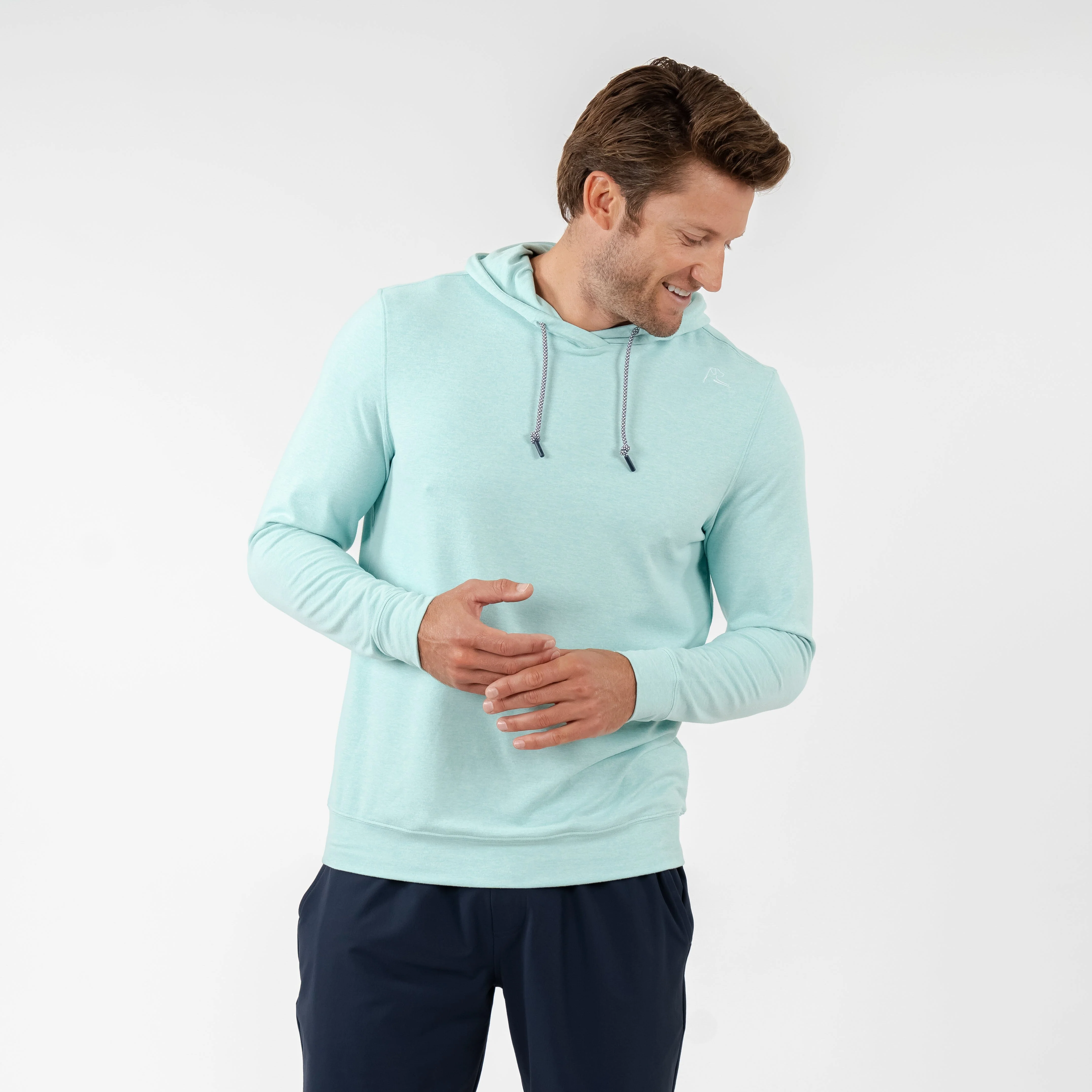 Hesi Performance Hoodie | Heather - Antigua Green/Seafoam - Image 7