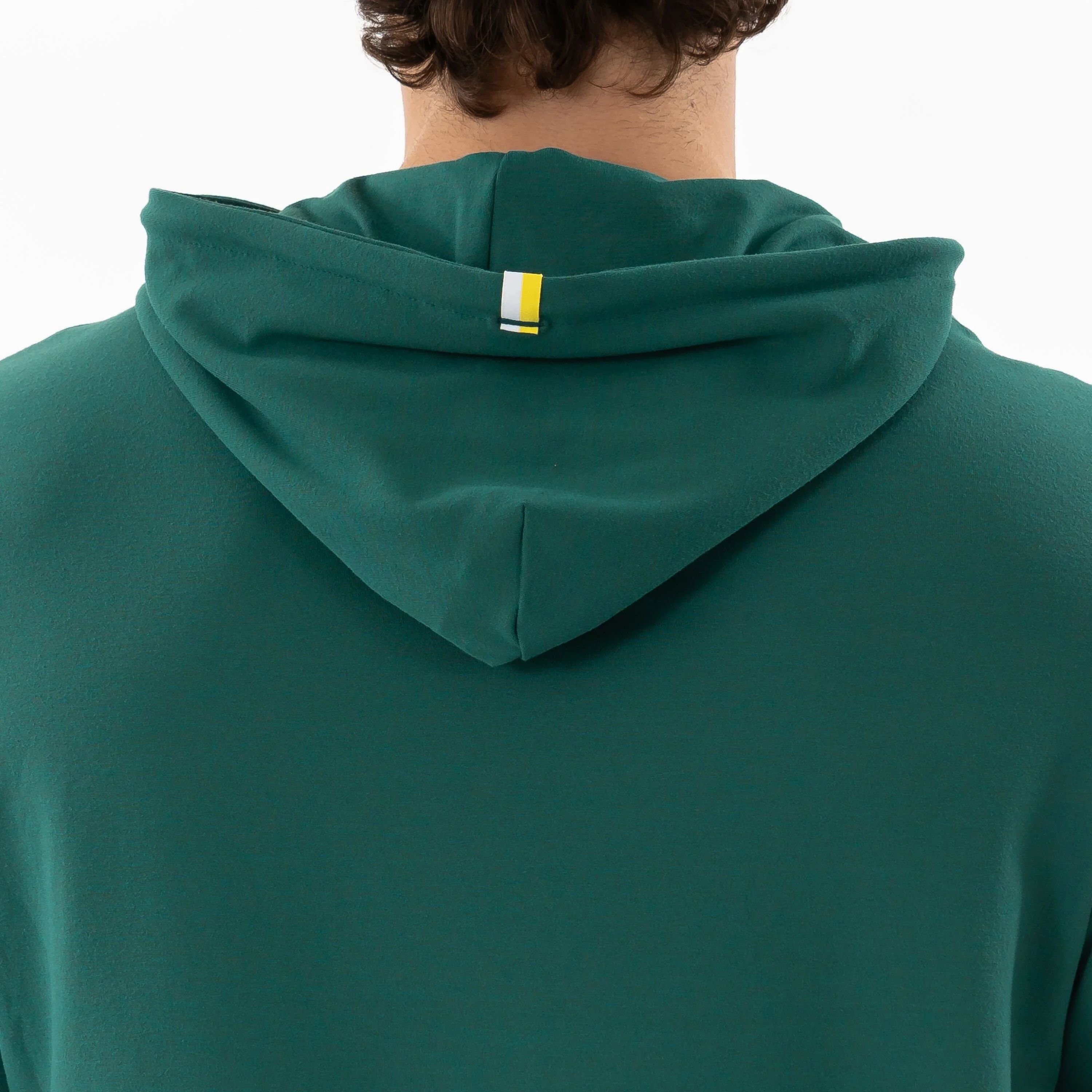 Hesi Performance Hoodie | Solid - Fairway Green - Sun Yellow - Image 3