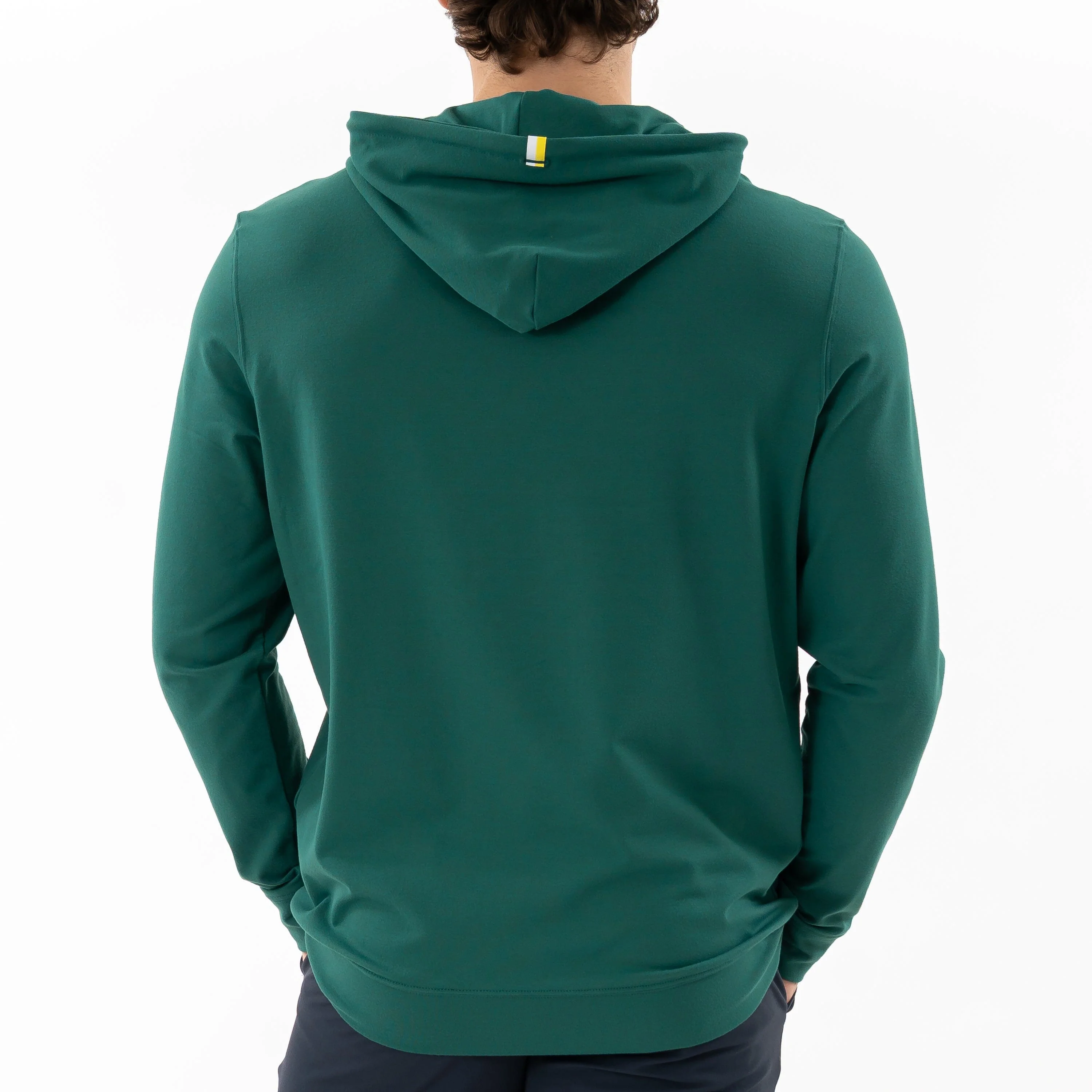 Hesi Performance Hoodie | Solid - Fairway Green - Sun Yellow - Image 4