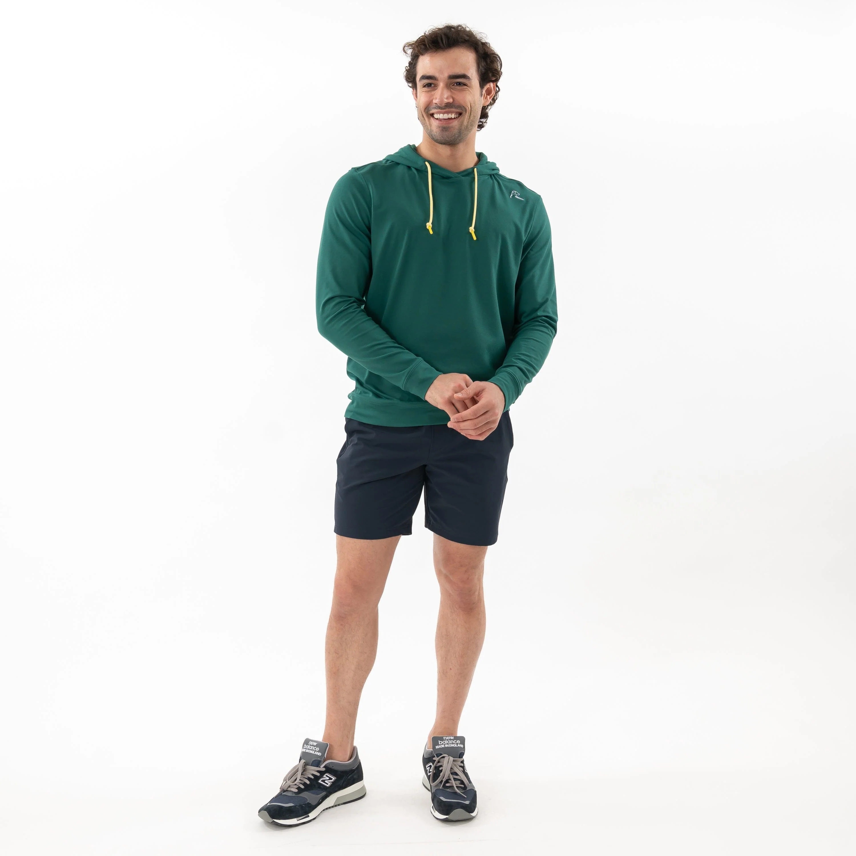 Hesi Performance Hoodie | Solid - Fairway Green - Sun Yellow - Image 7