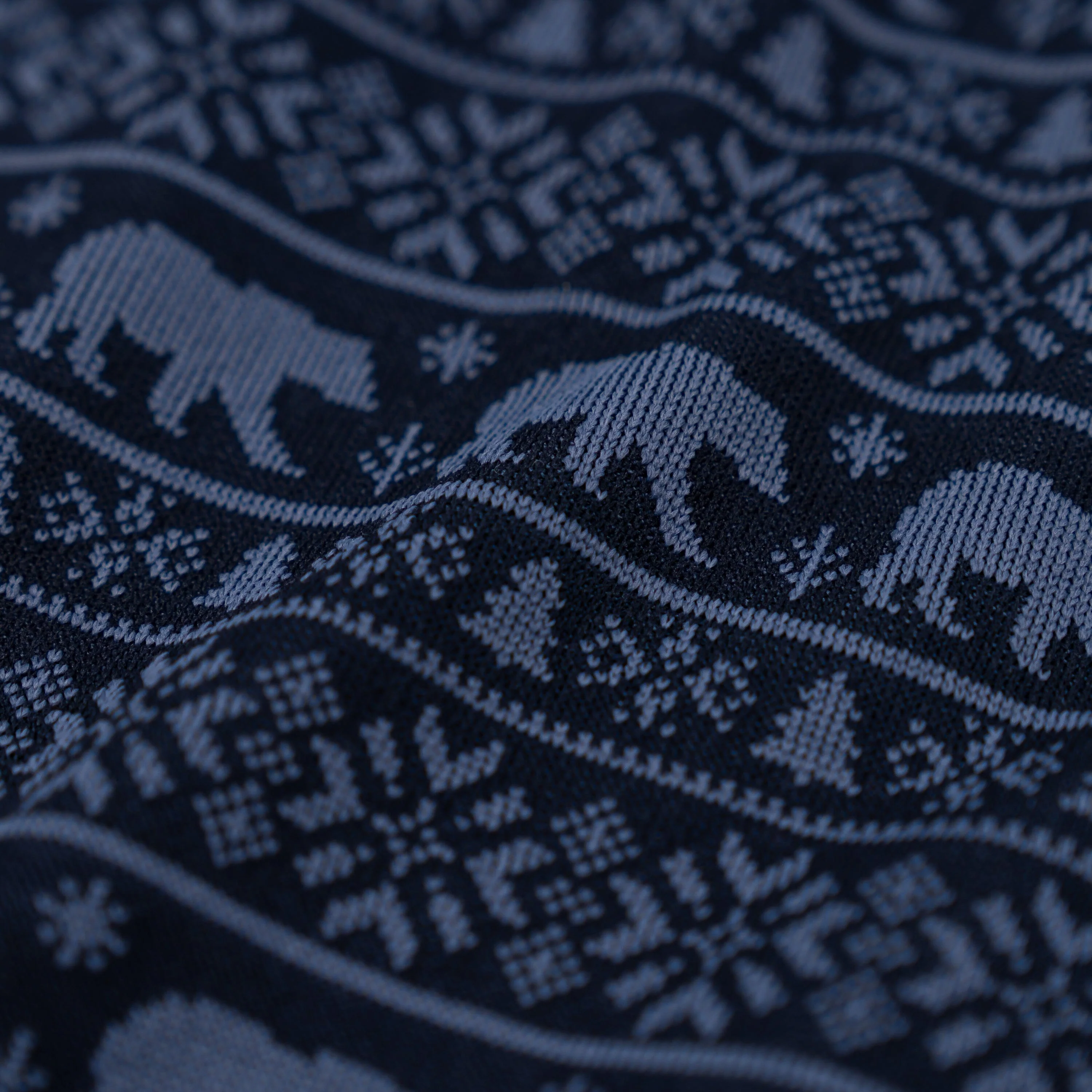 Kodiak Jacquard Performance Q-Zip | The Kodiak - Slate Blue/Fleet Navy - Image 5