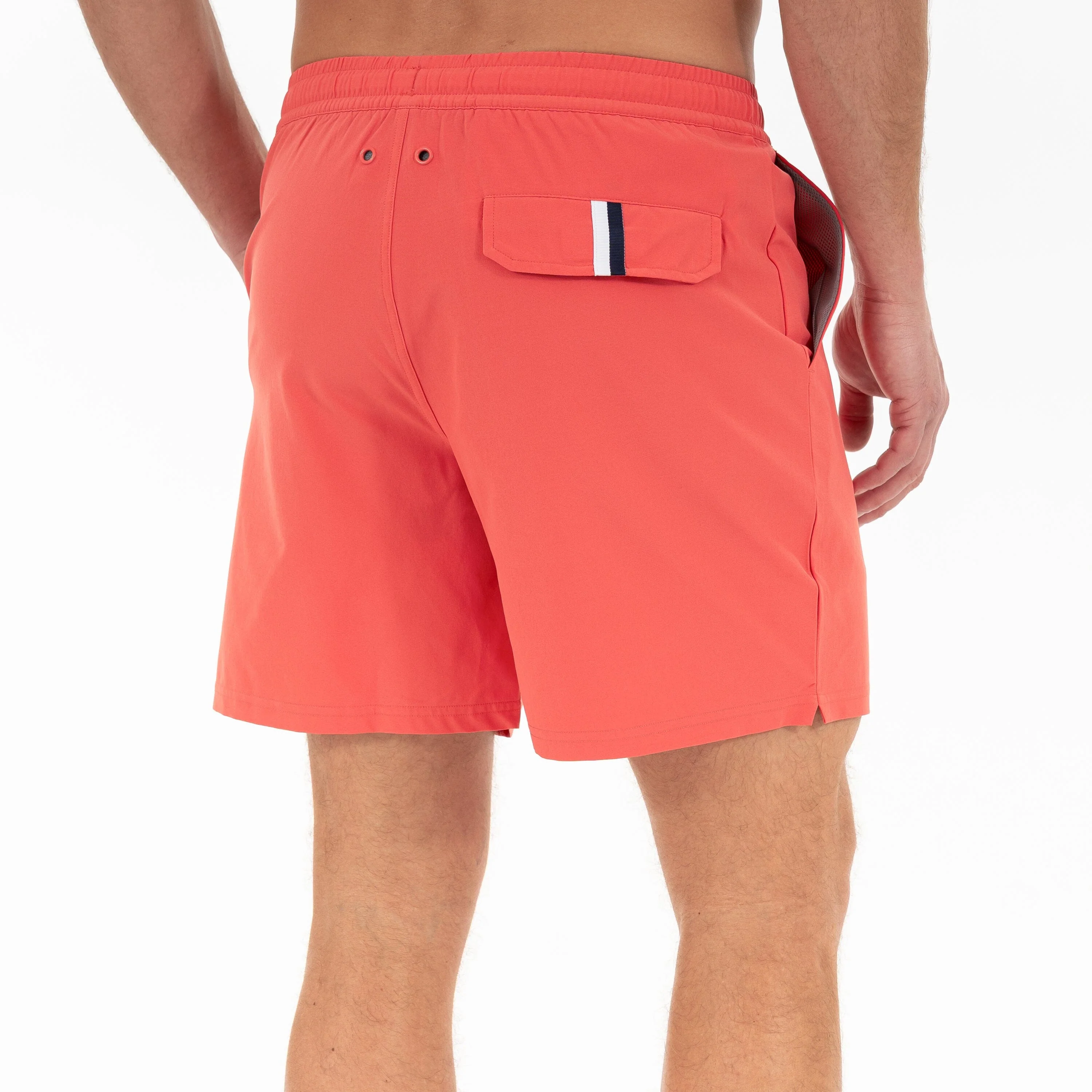 Medley Swim Trunk | Solid - Sorbet Red - Image 3