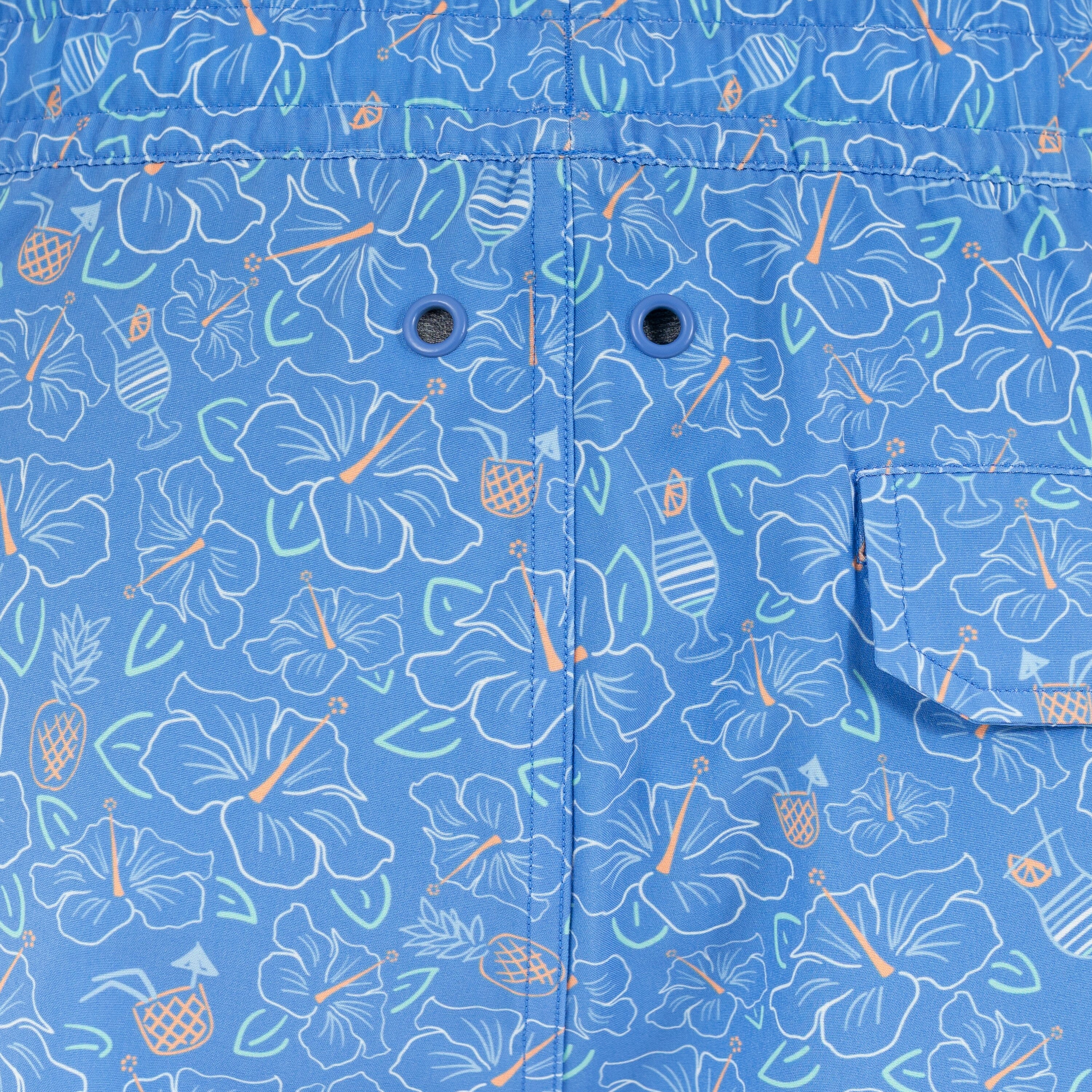 Medley Swim Trunk | The All-Inclusive - Caicos Blue/Mint Green - Image 7