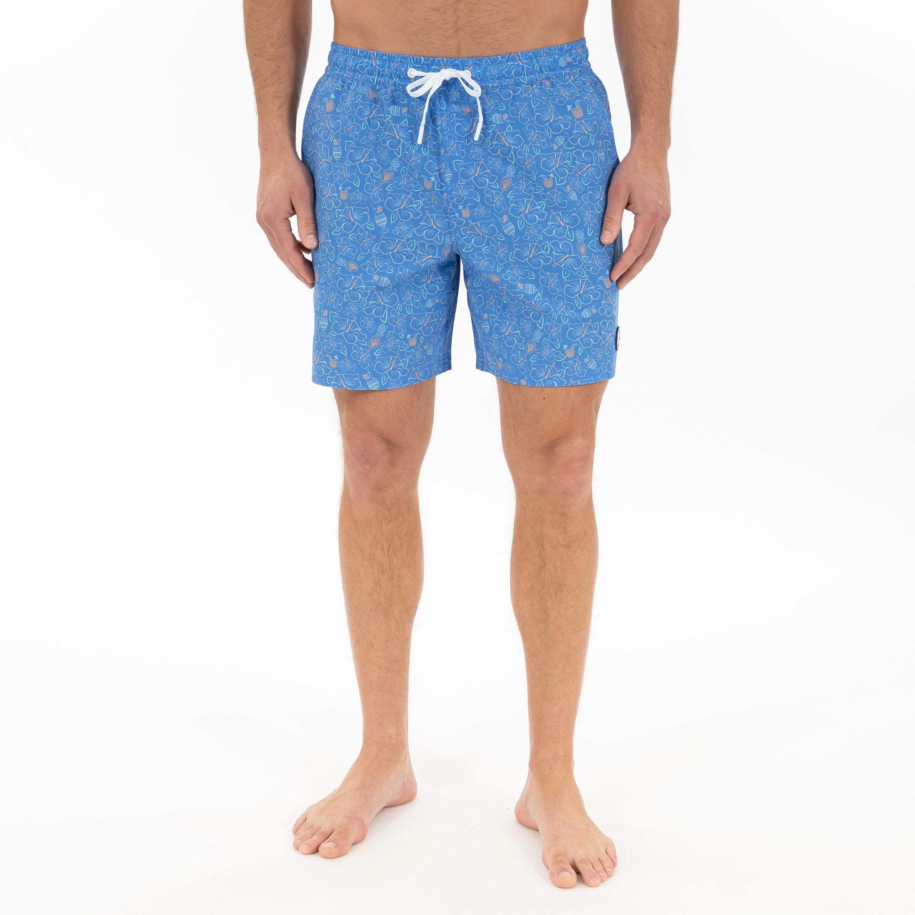 Medley Swim Trunk | The All-Inclusive - Caicos Blue/Mint Green - Image 9