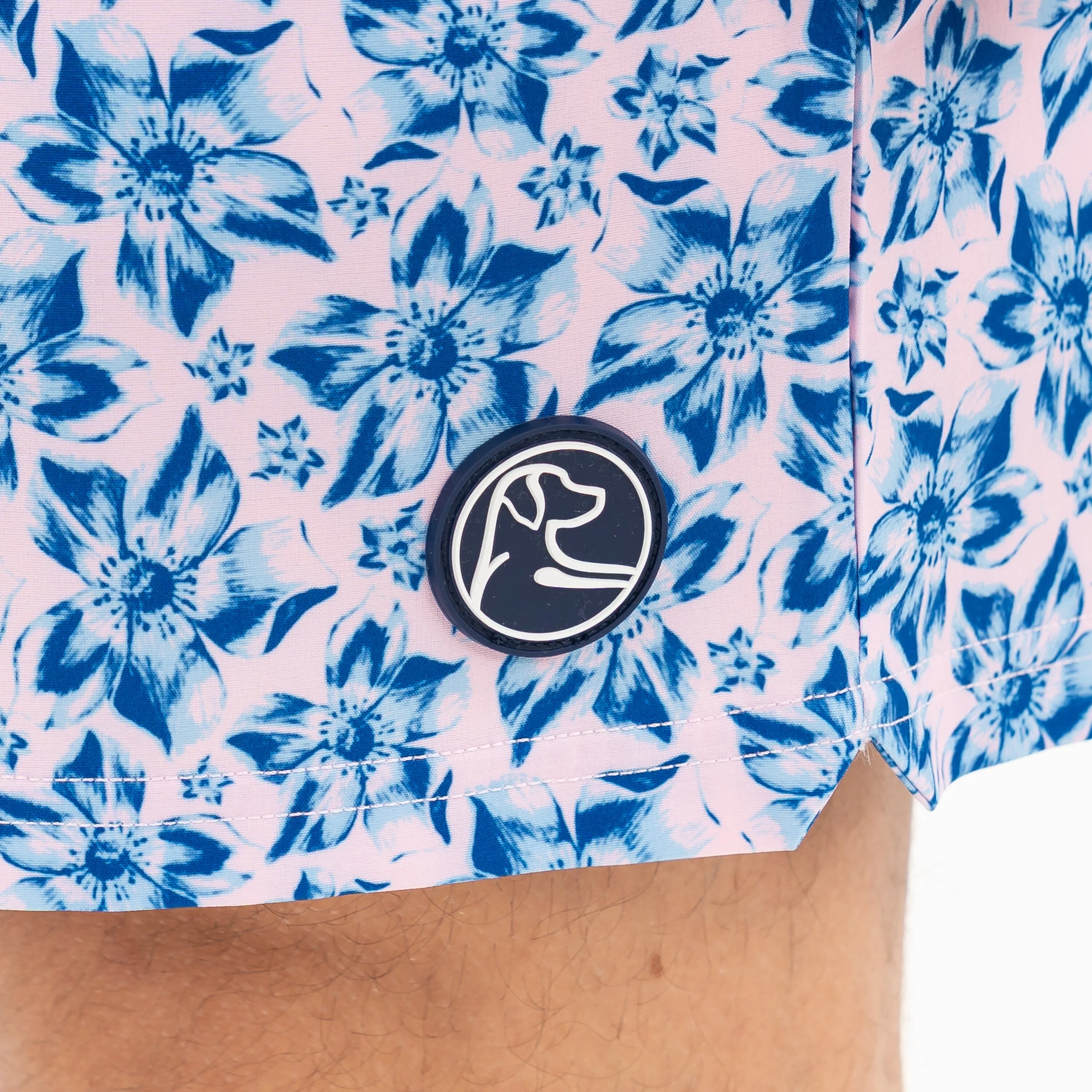 Medley Swim Trunk | The O'ahu - Lotus Pink/Ocean Blue - Image 7