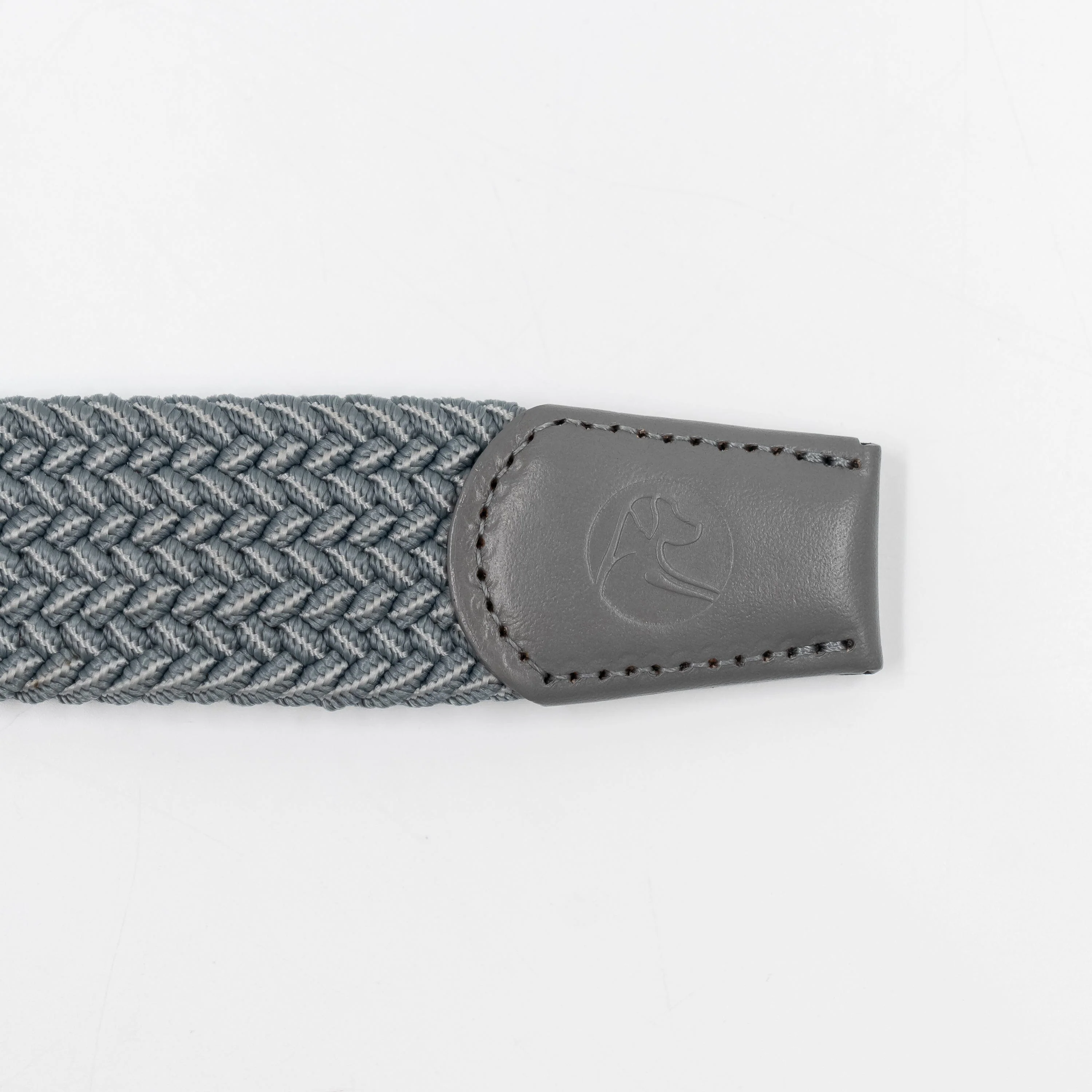 Flex Stretch Belt | The Two Color Weave - Thunder Grey/White - Image 3