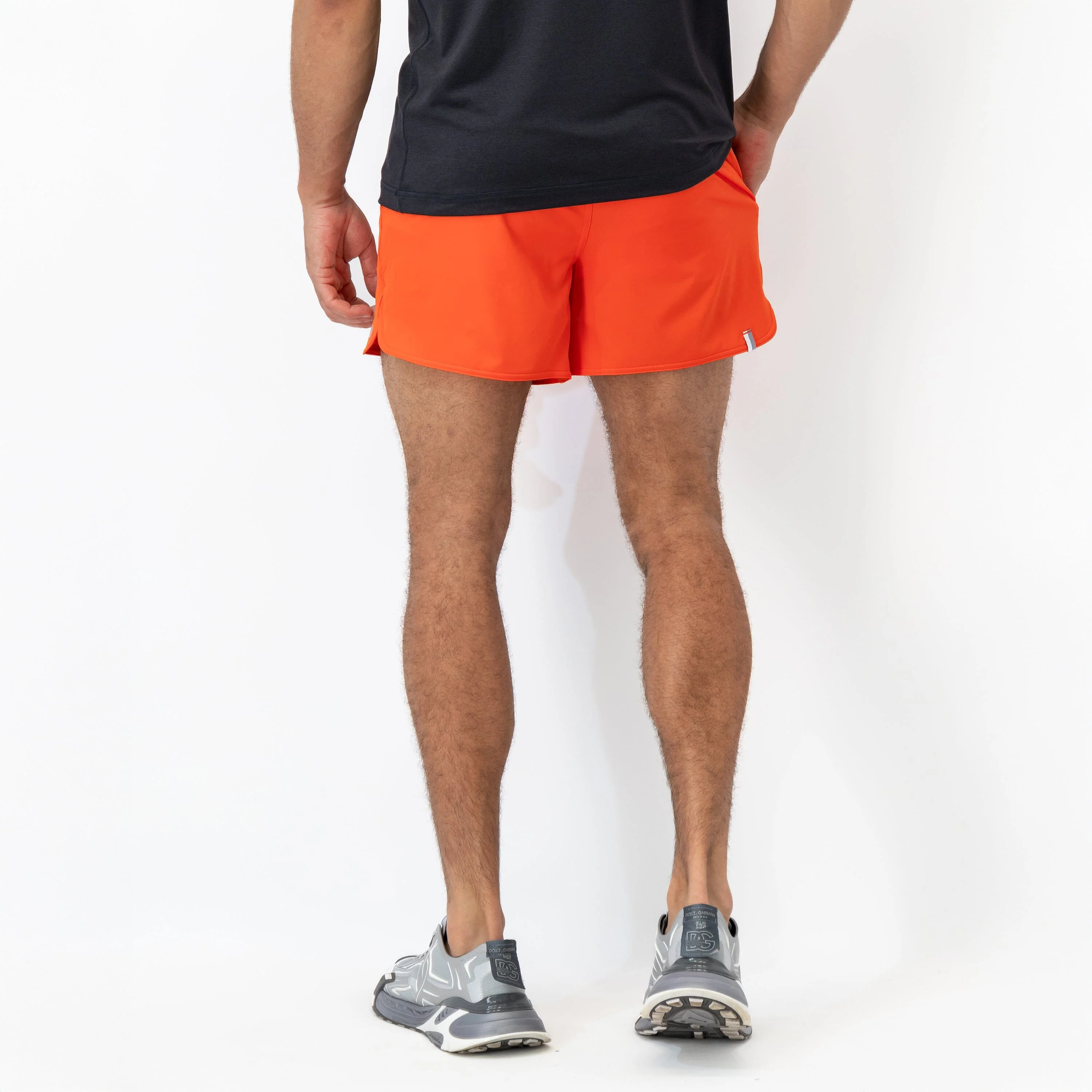 Grit Gym Short - 5" | Solid - Fire Orange - Image 5